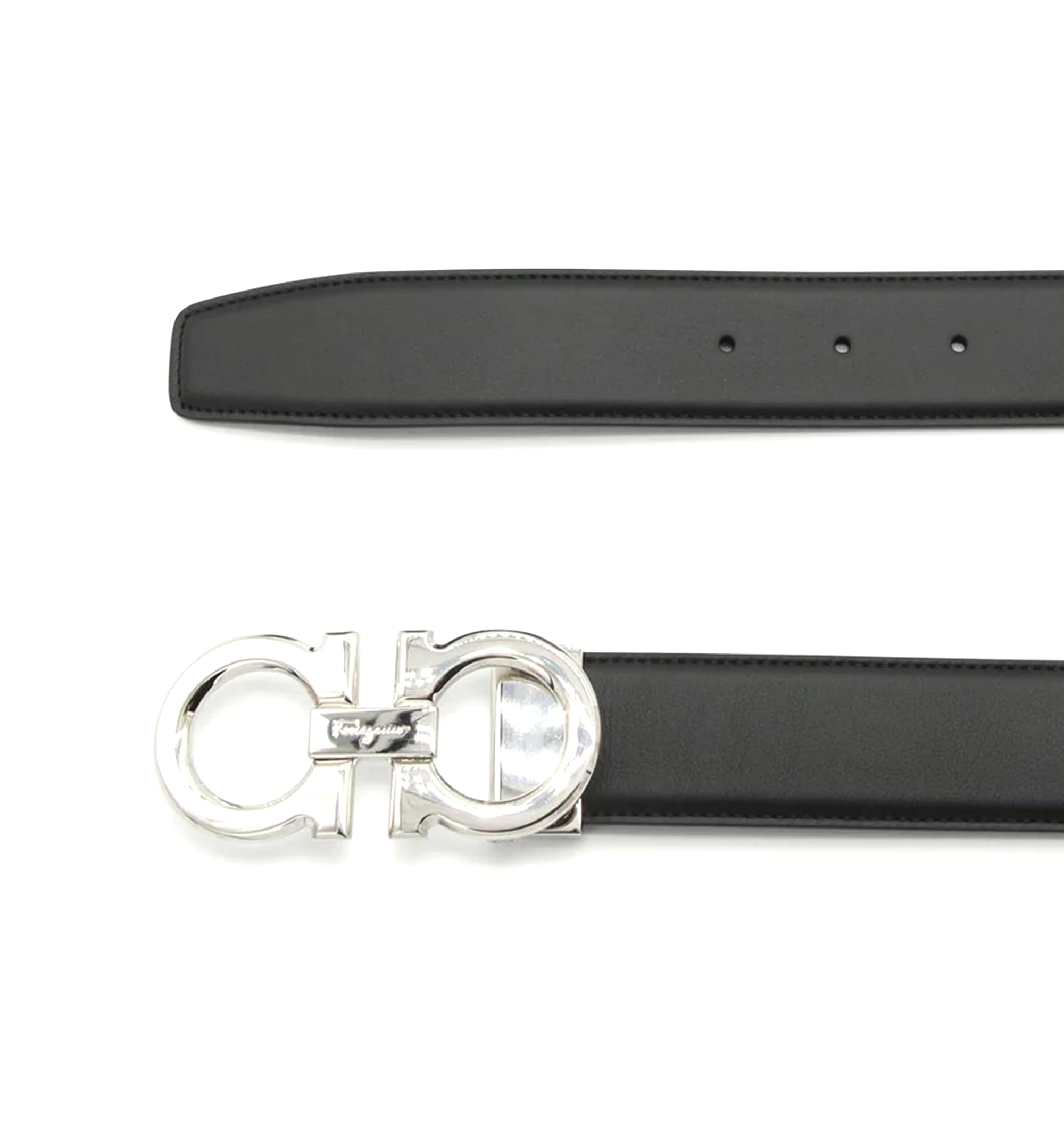 Reversible And Adjustable Gancini Belt