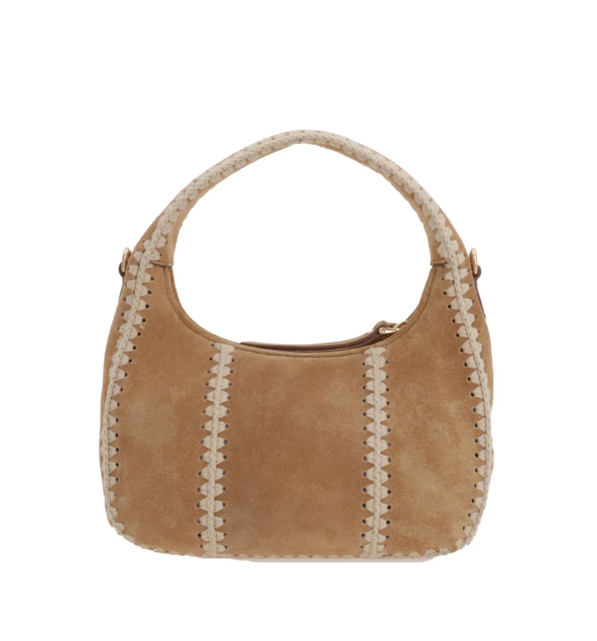 Logo-Detailed Zipped Hobo Bag
