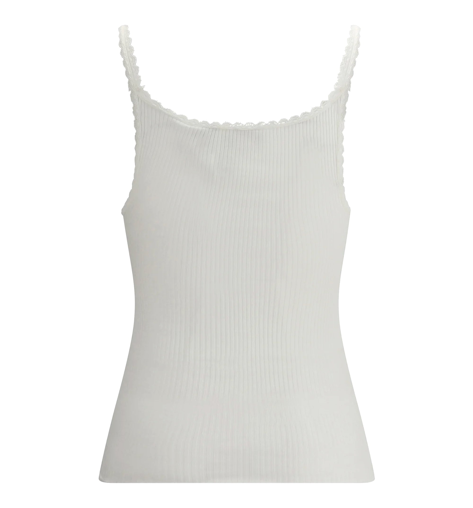 Fitted Tank Top In Cotton