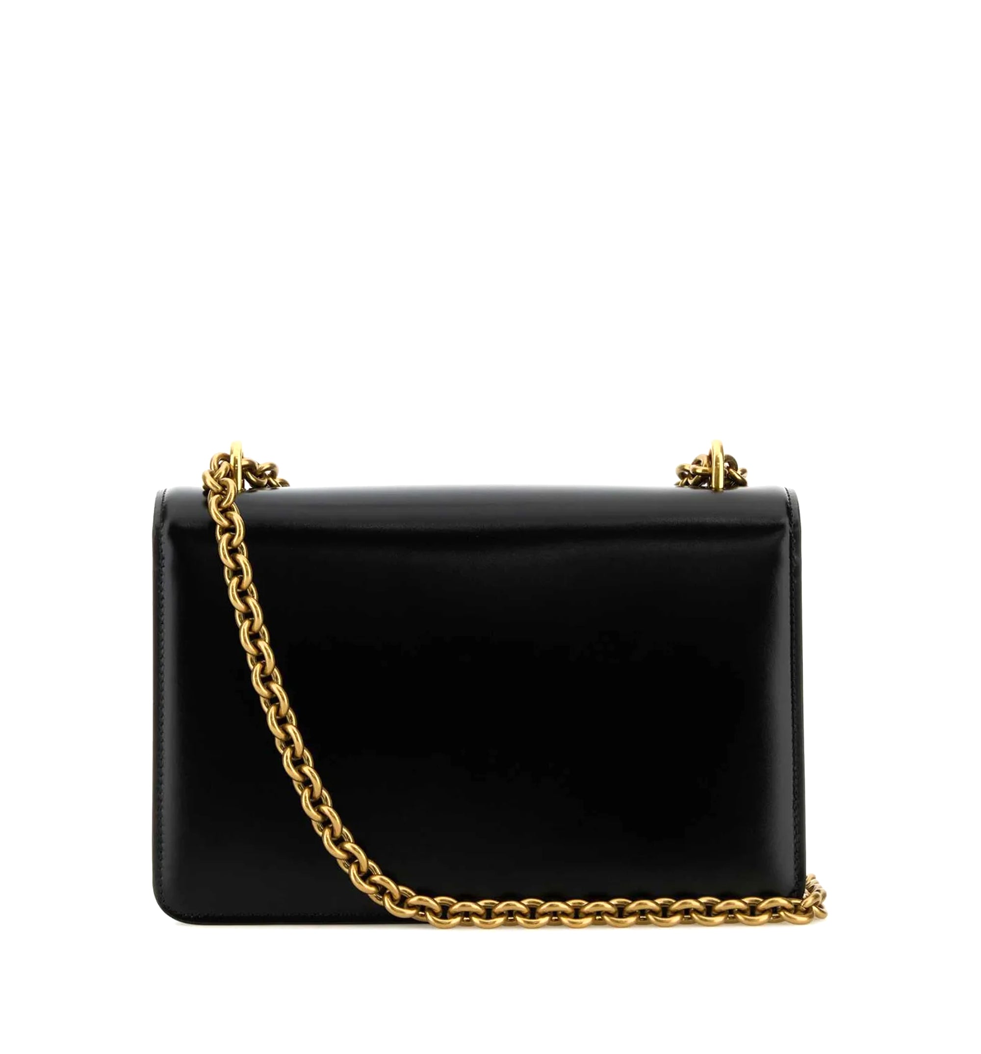 VLogo Plaque Foldover Top Shoulder Bag