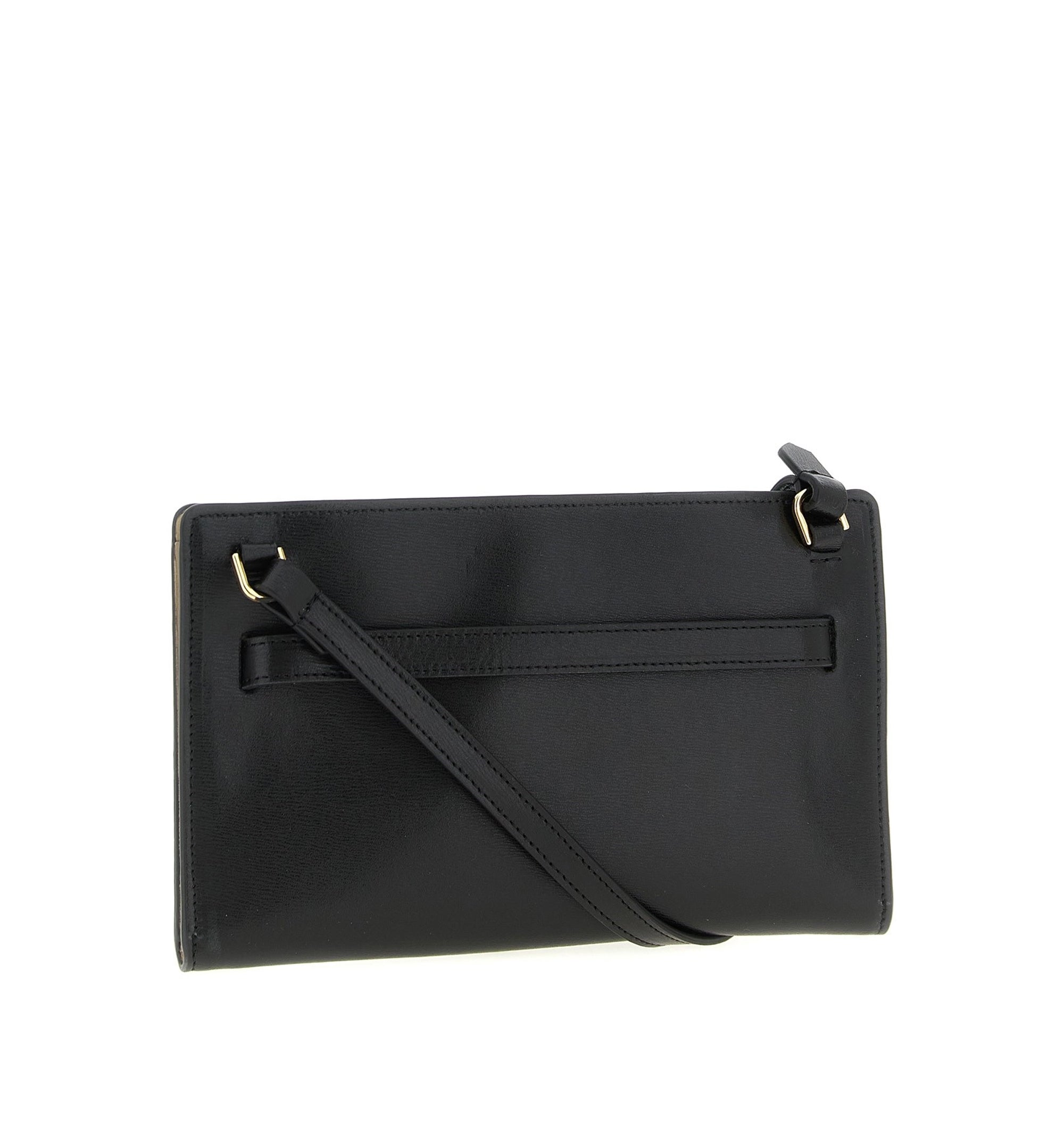 Belted Leather Crossbody Bag