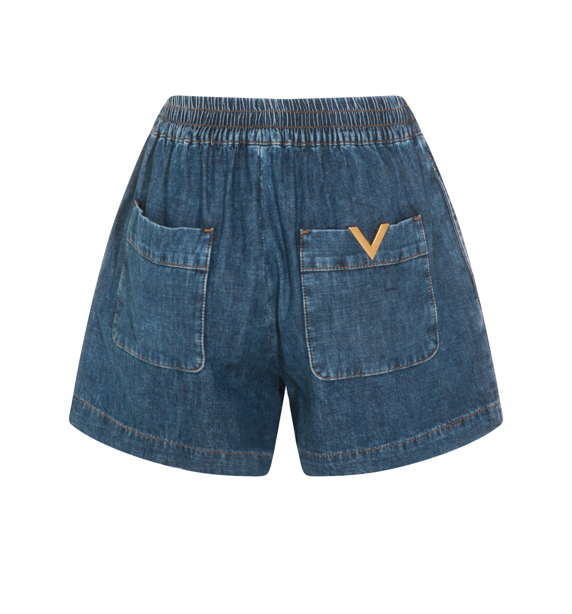 Denim Chambray Shorts