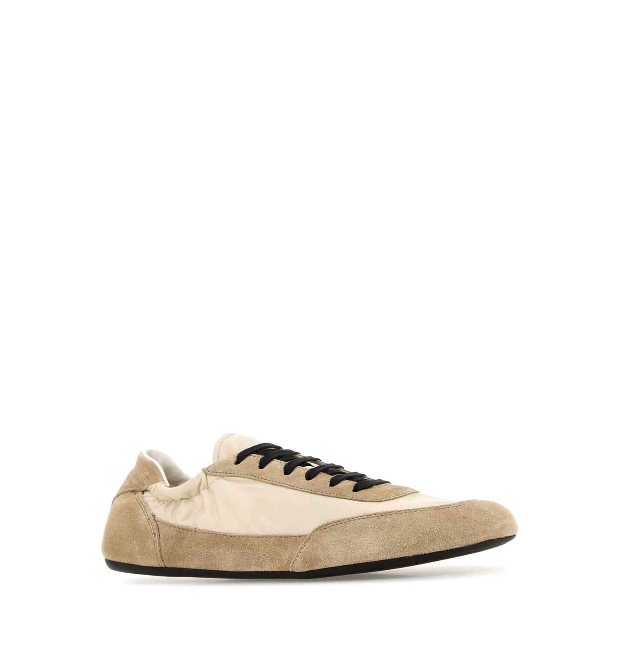 Collapse Re-Nylon And Suede Sneakers