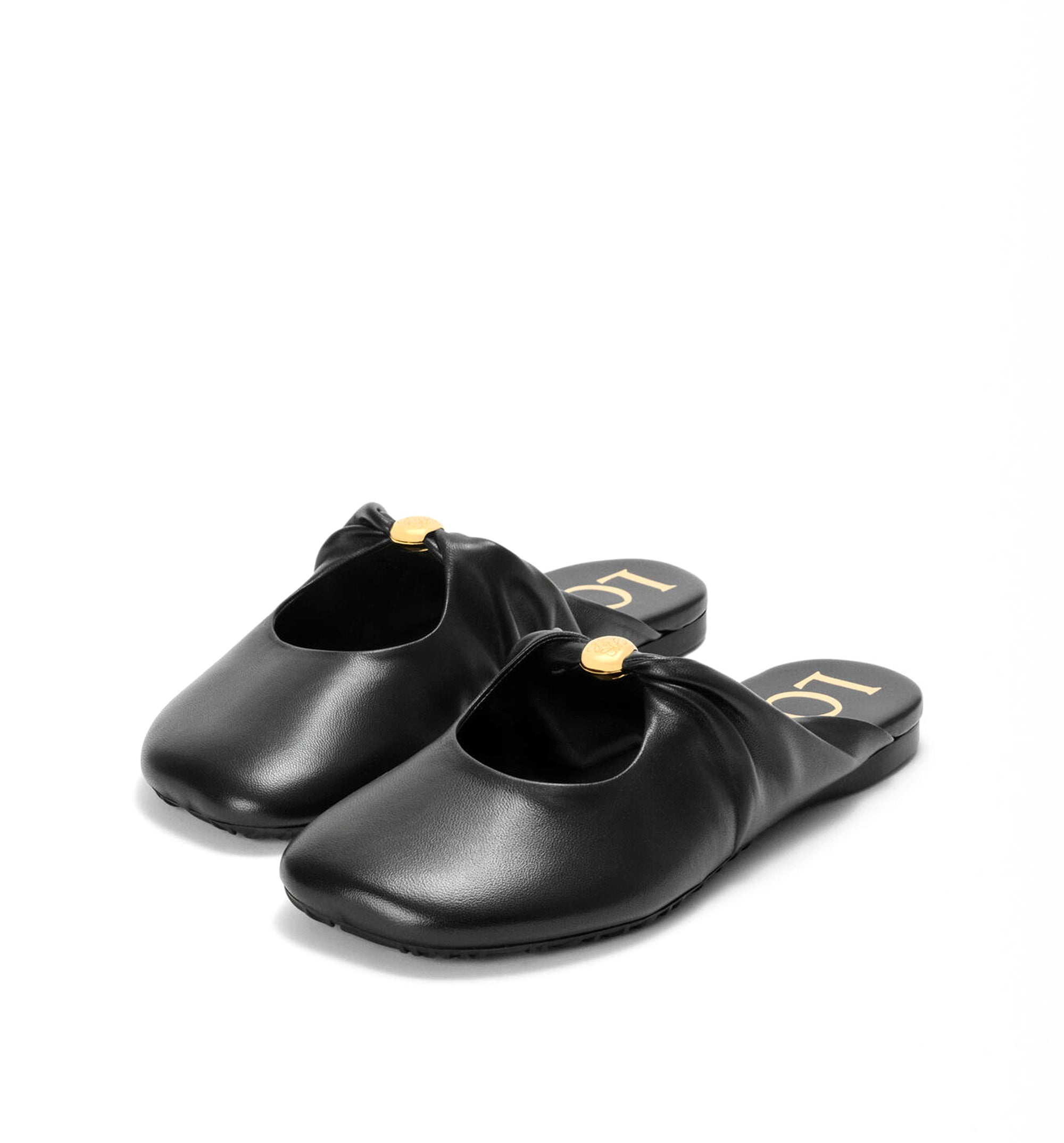 Pebble Soft Mule In Nappa Lambskin