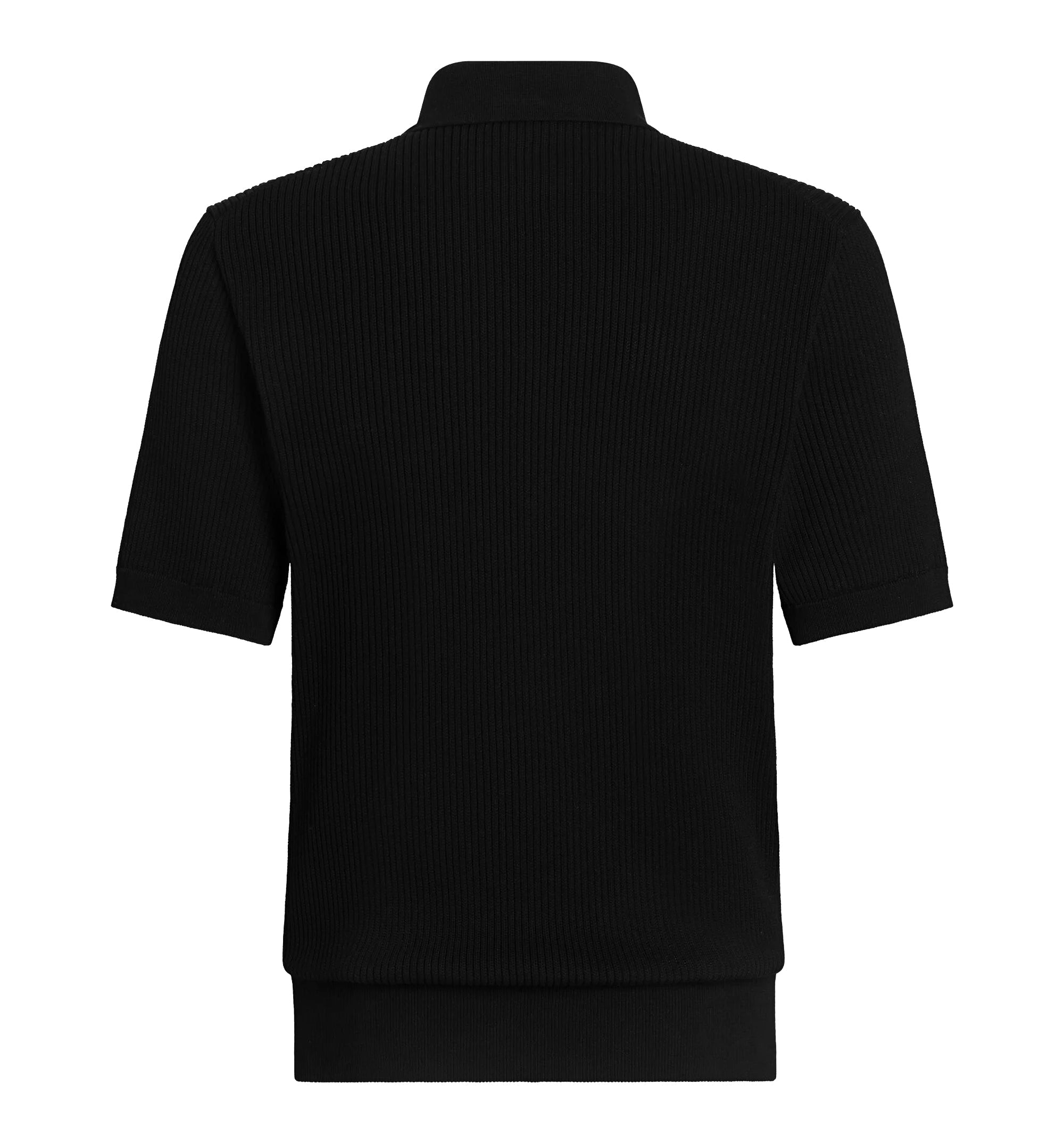 Micro-Rib Cotton Polo Shirt