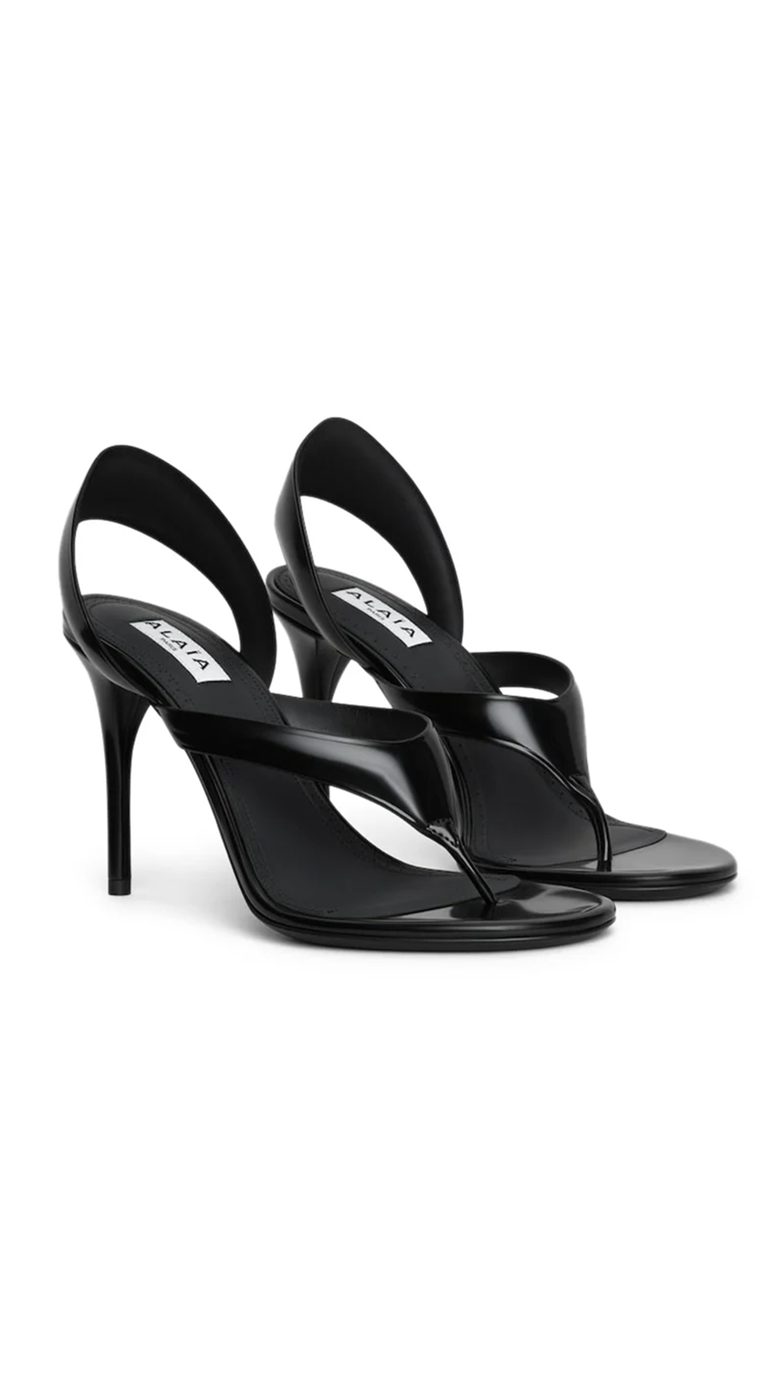 Infradito Sandals in Leather - Black