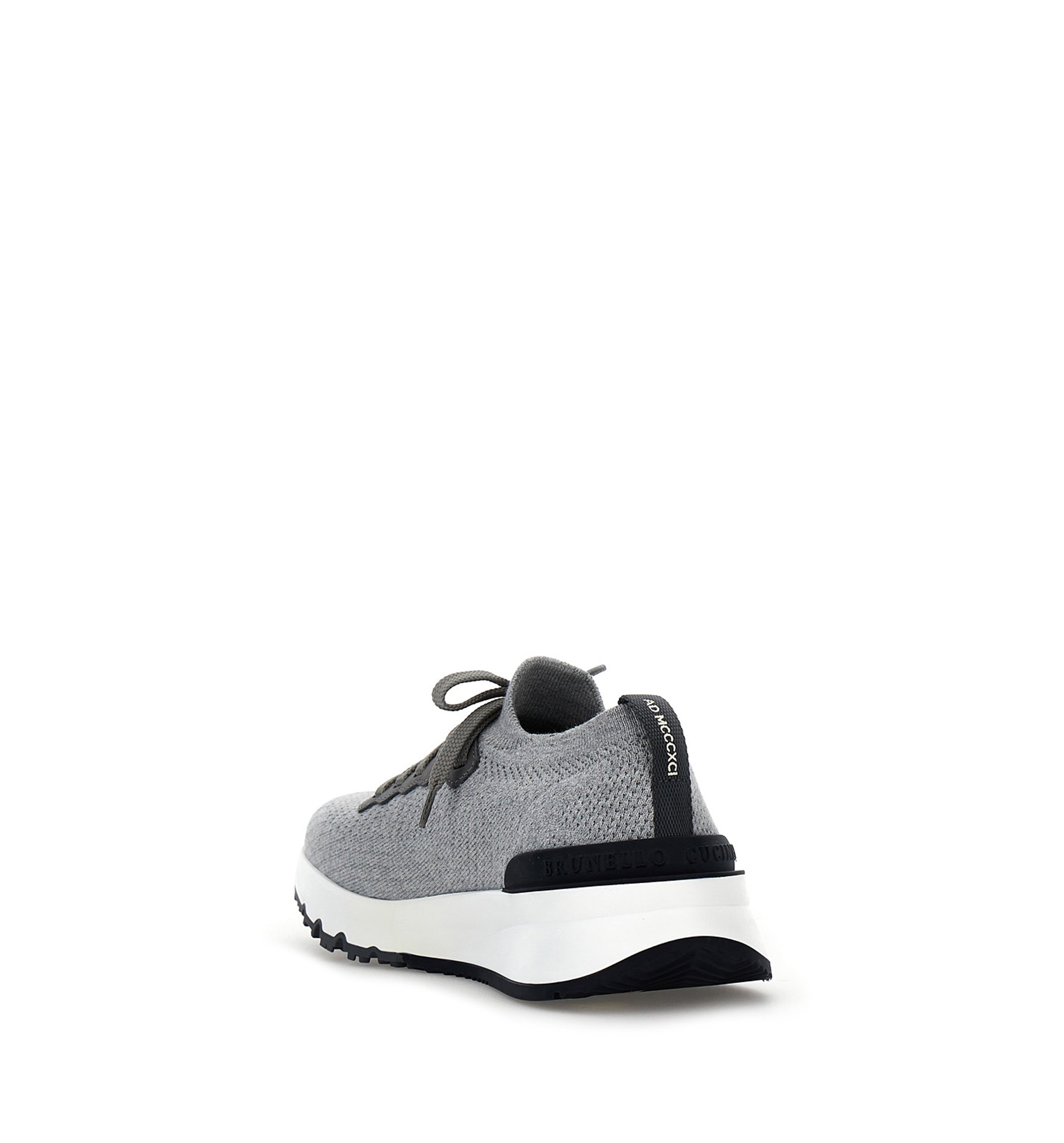 Cotton Knit And Semi-Polished Calfskin Runners