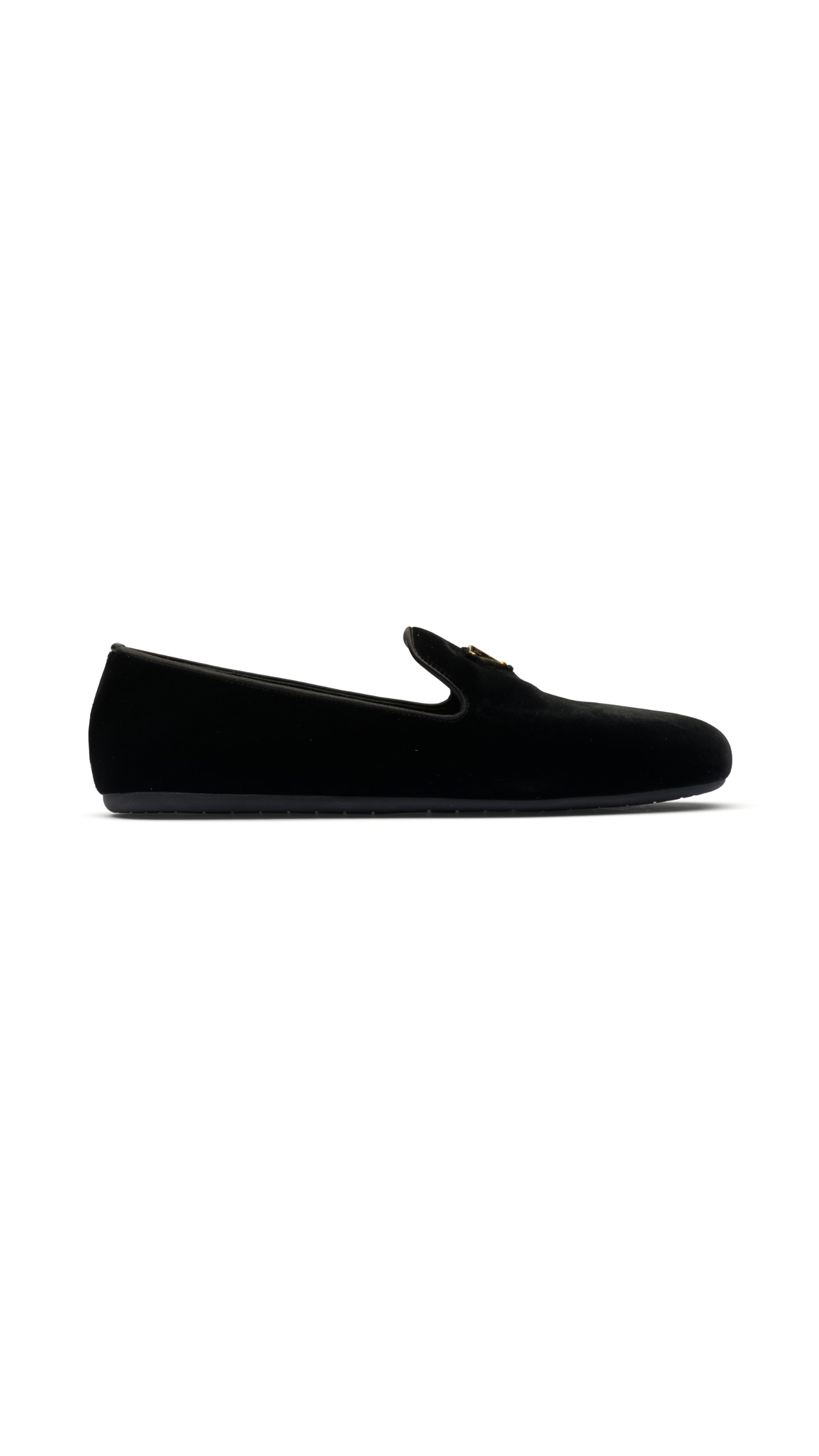 Velvet Loafers - Black