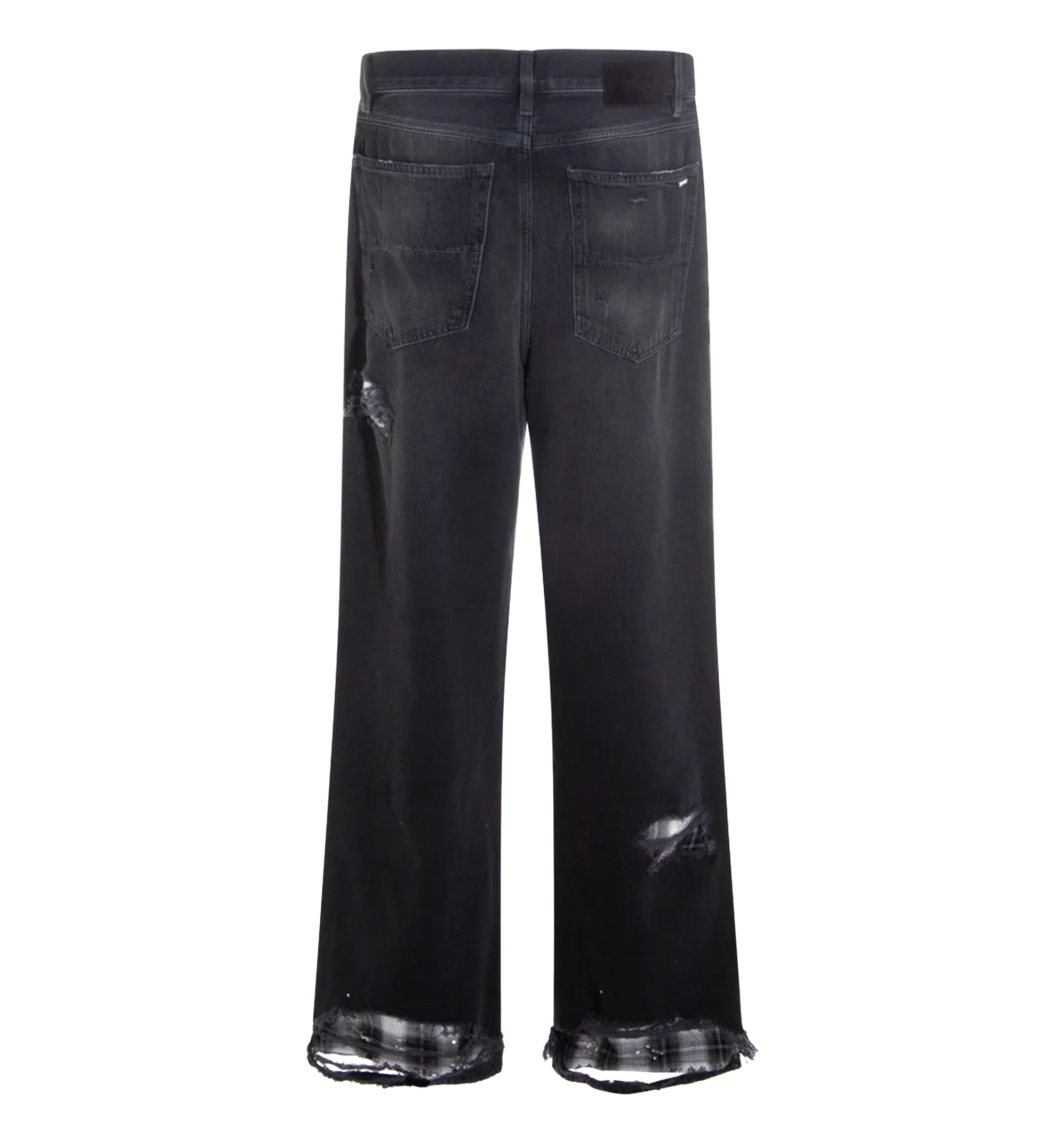 Flannel Repair Baggy Jeans