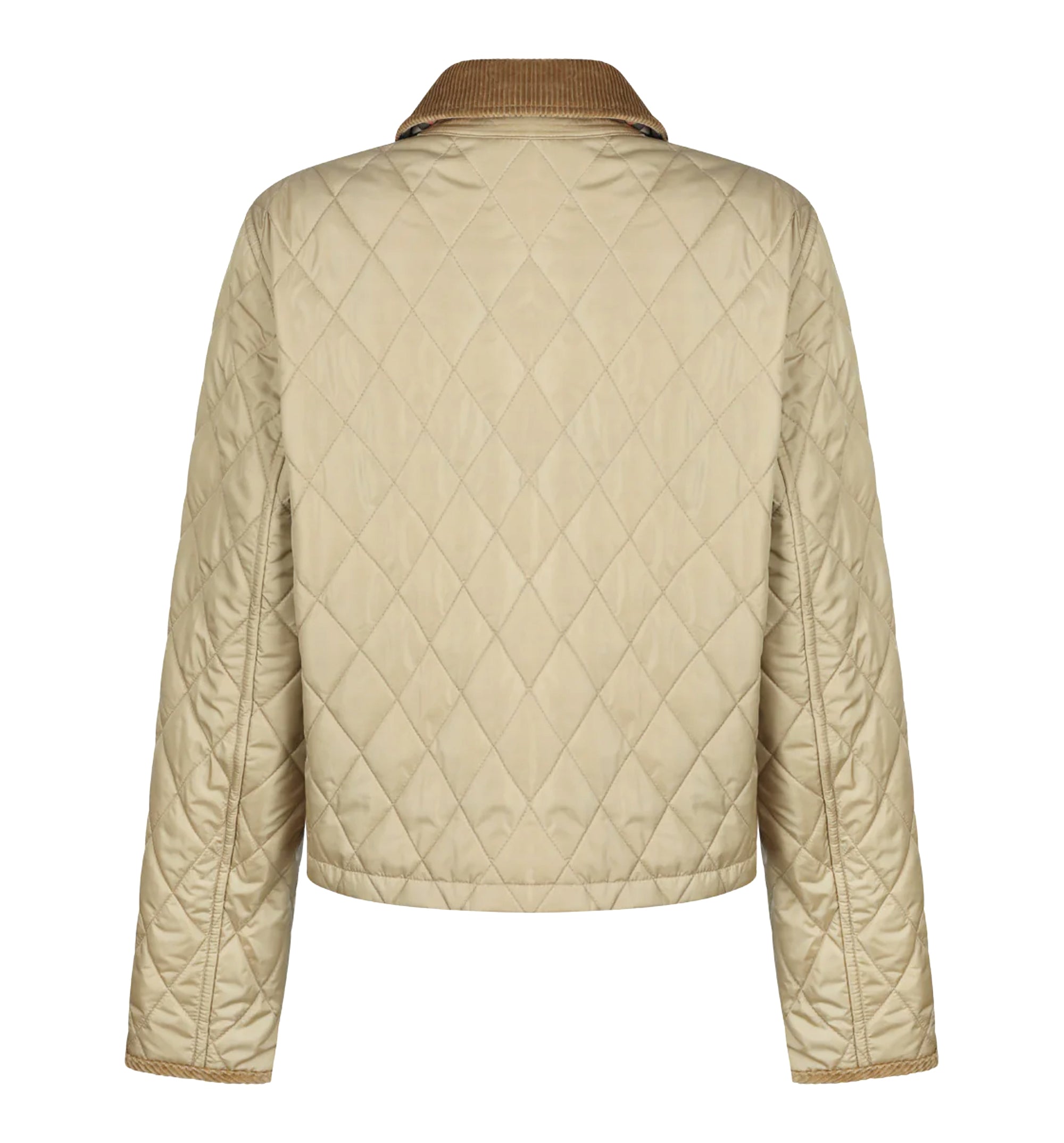 Cropped Quilted Nylon Jacket