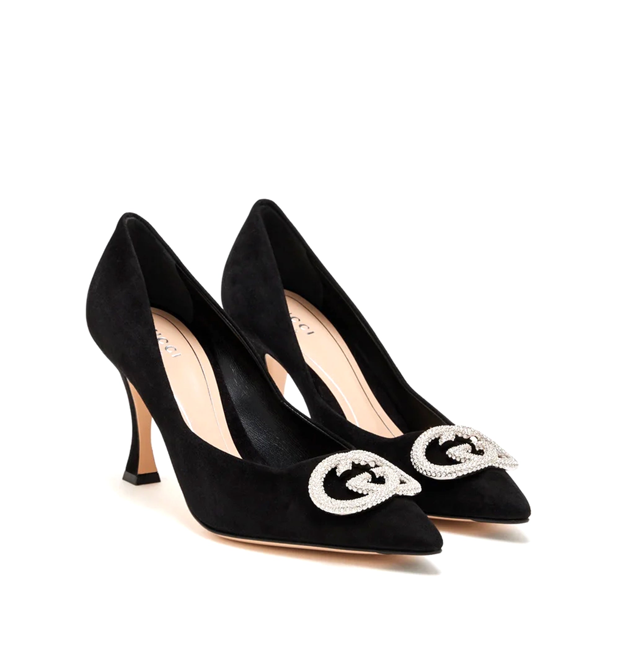 Women's Pump With Crystal Interlocking G