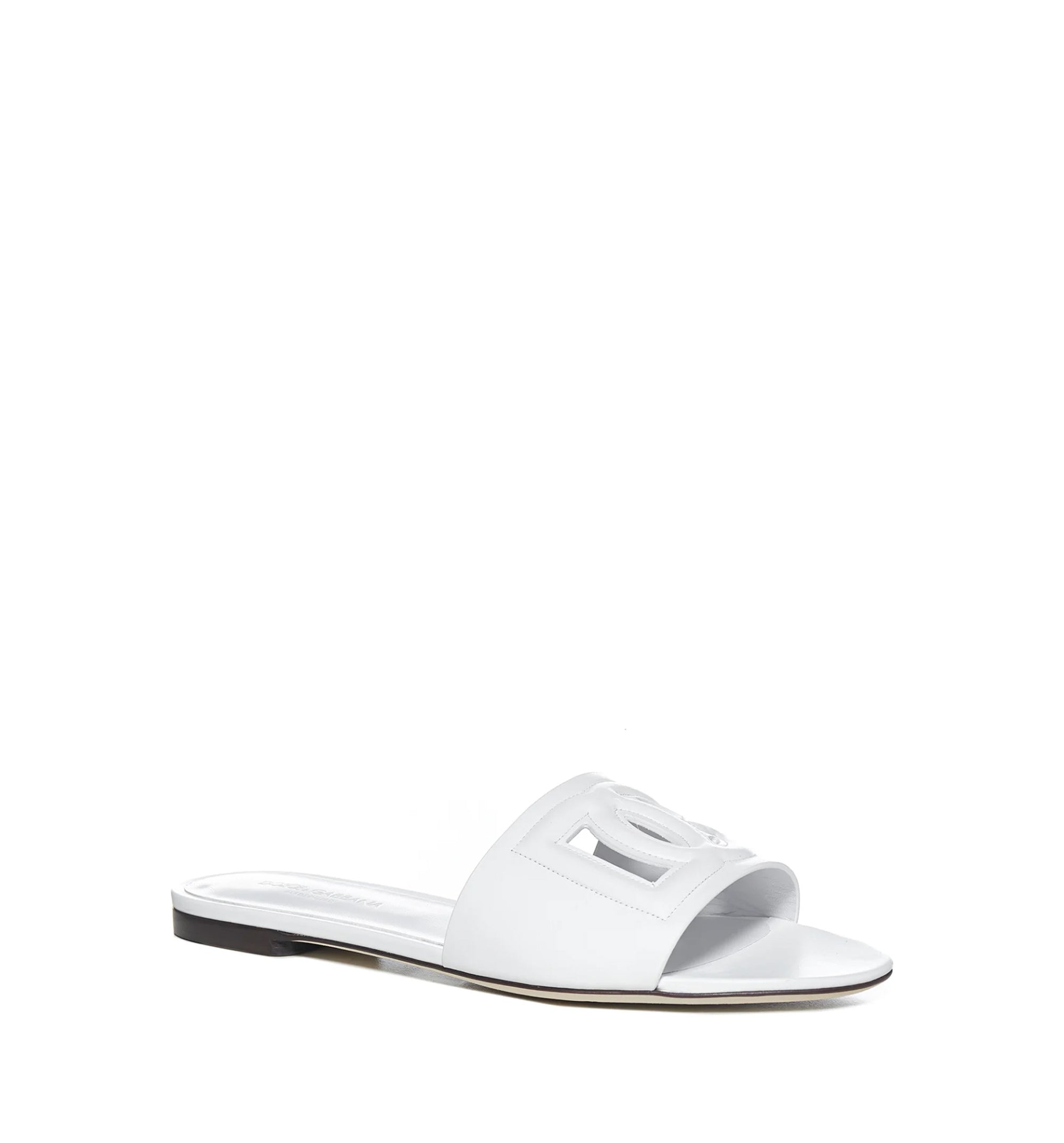 Calfskin Slides With DG Logo