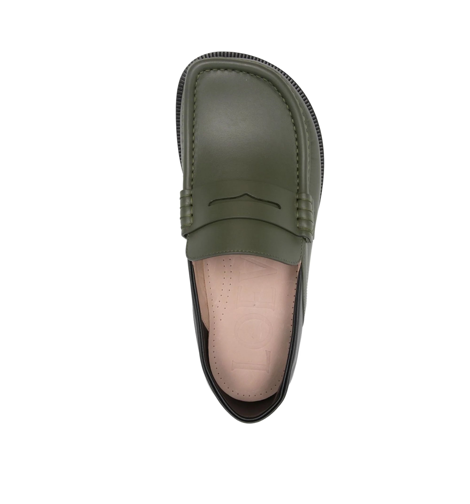 Campo Flap Back Loafer In Waxy Calfskin