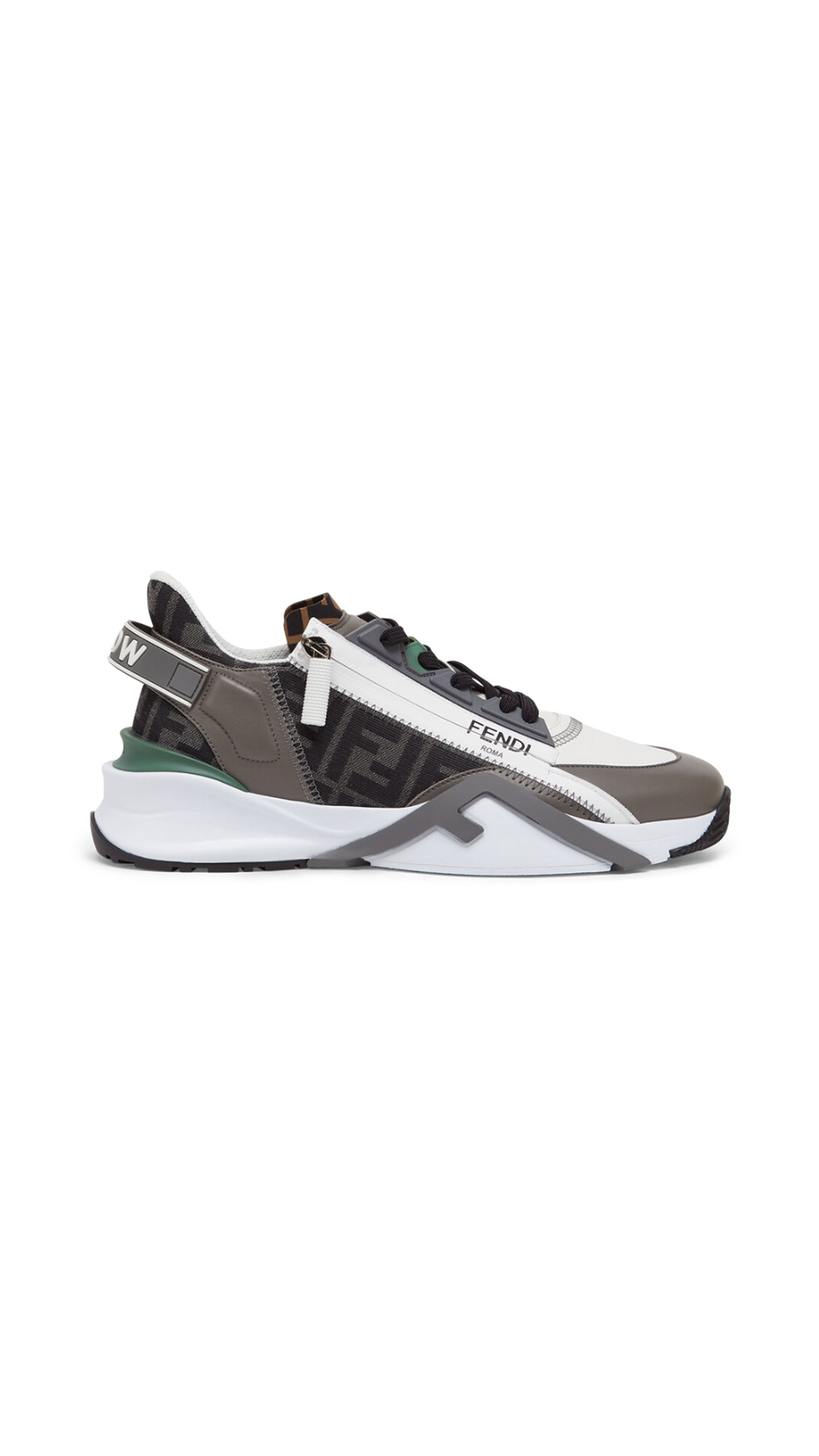 Fendi Flow Sneakers - Grey/Green