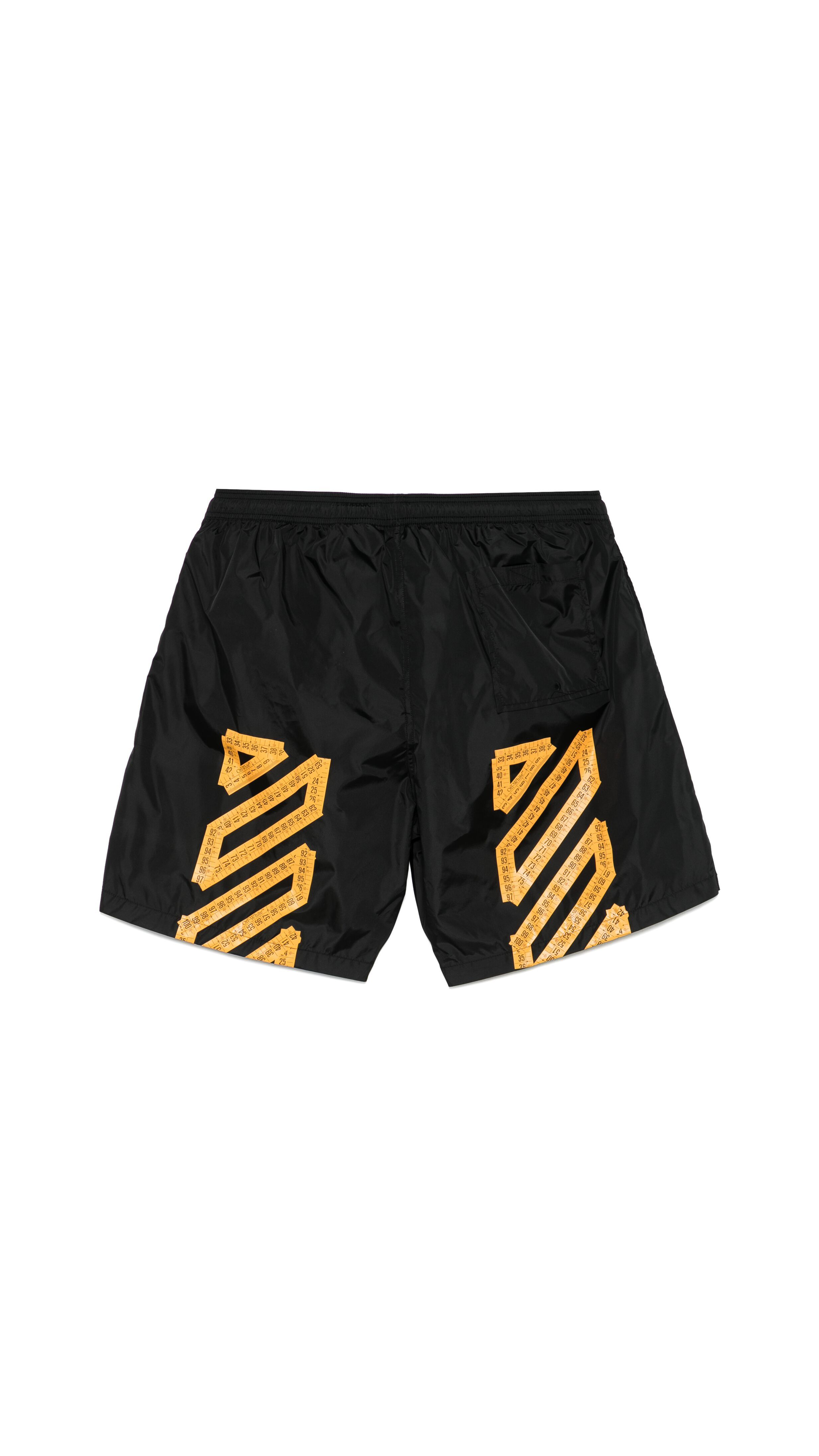 Tape Surfer Swim Shorts - Black/Yellow