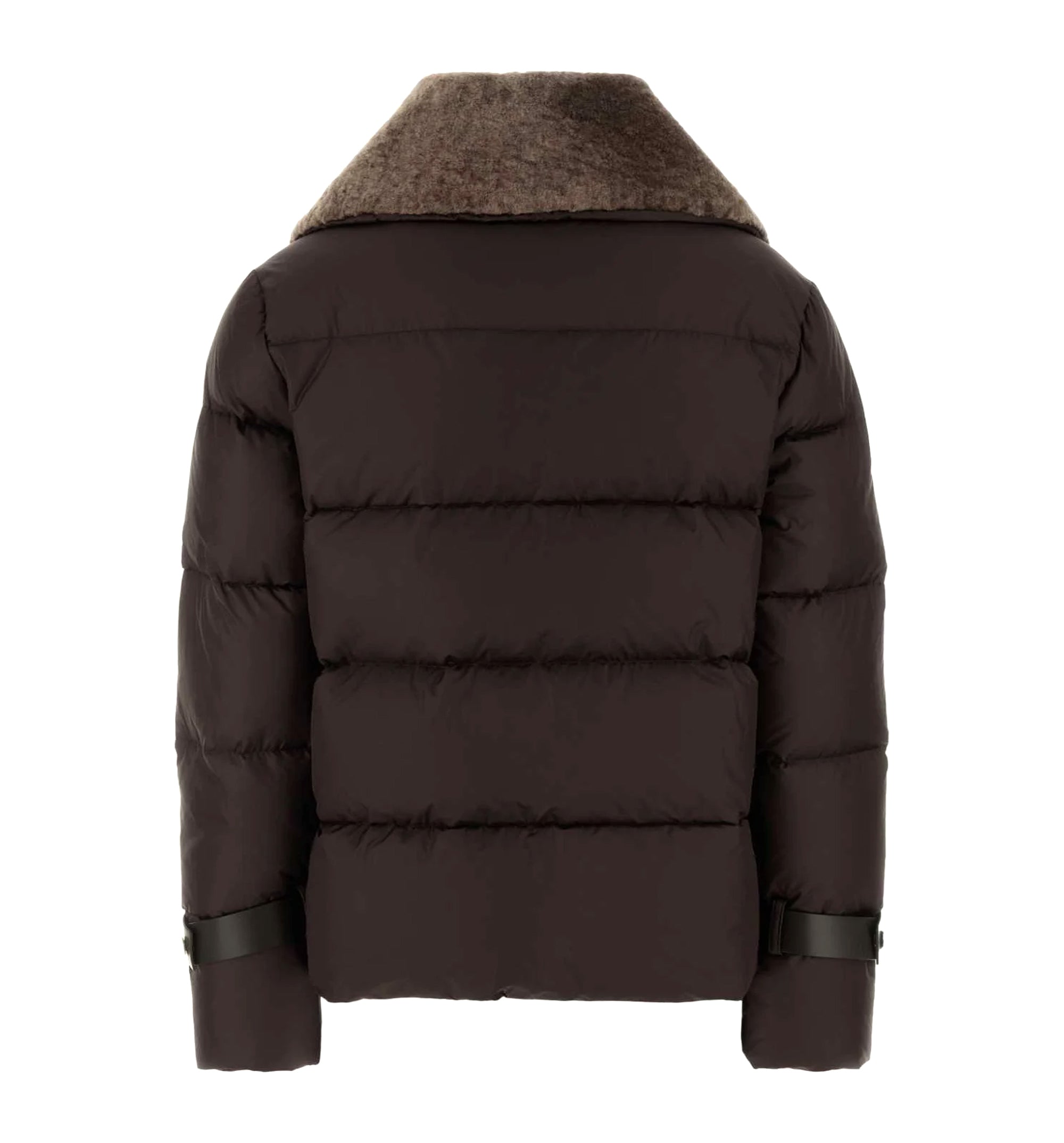 Technical Fabric And Shearling Down Jacket
