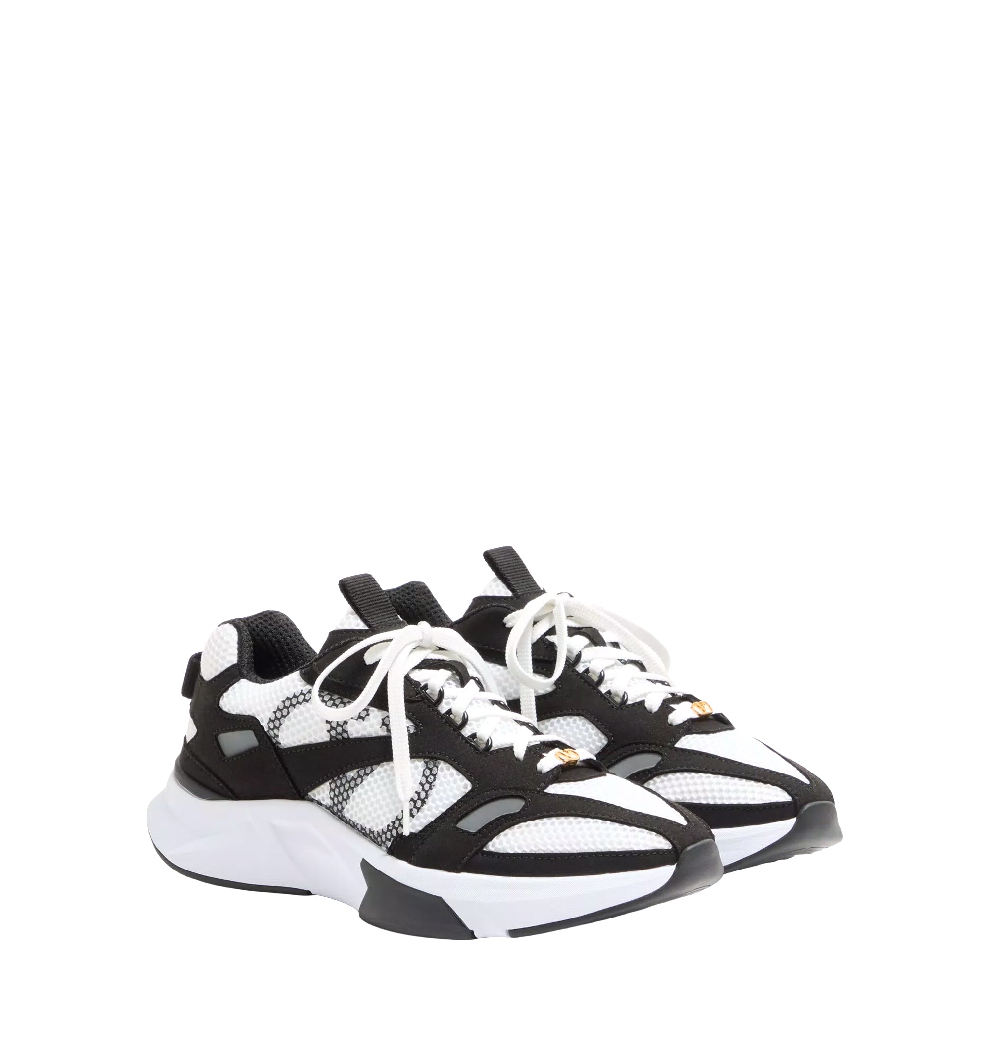Demivee Trainer In Mesh Fabric With Suede Inserts