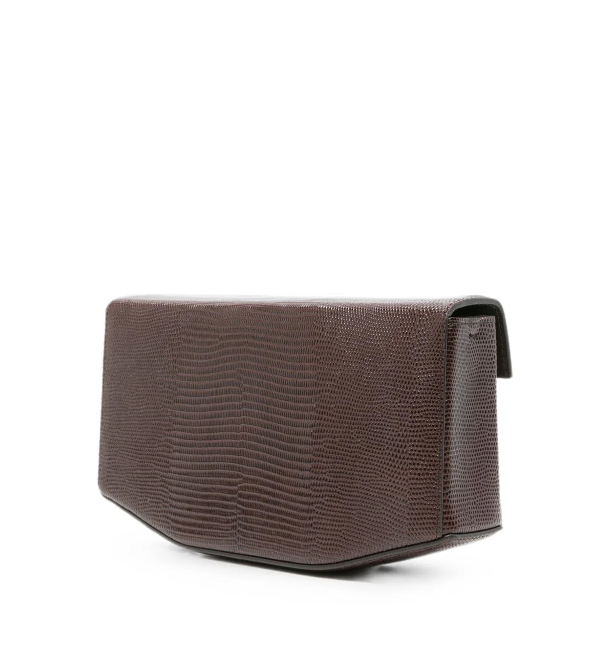 Clip Leather Shoulder Bag