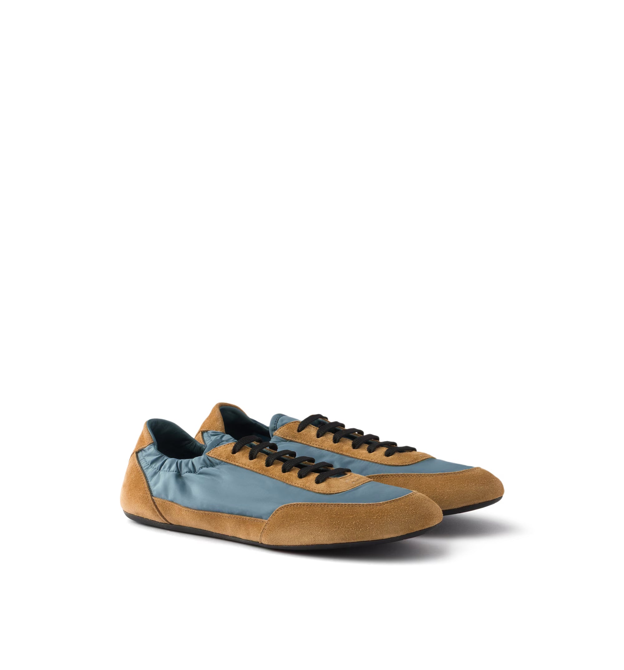 Collapse Re-Nylon and Suede Sneakers