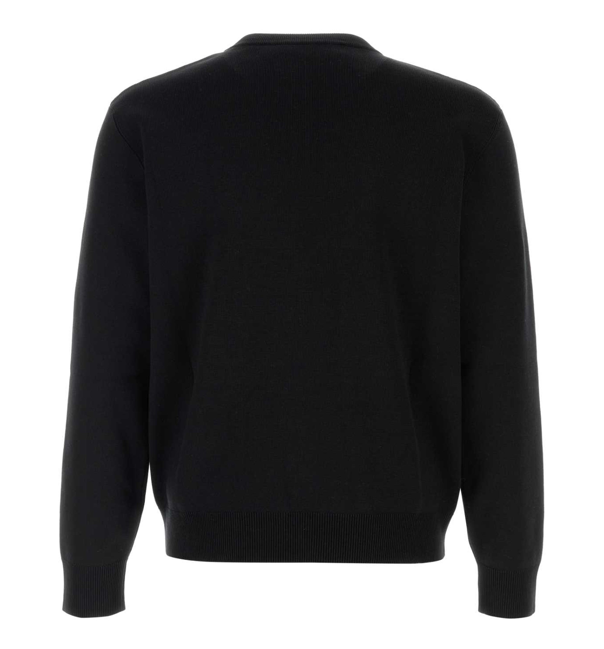 Silk Cotton Sweater With Intarsia