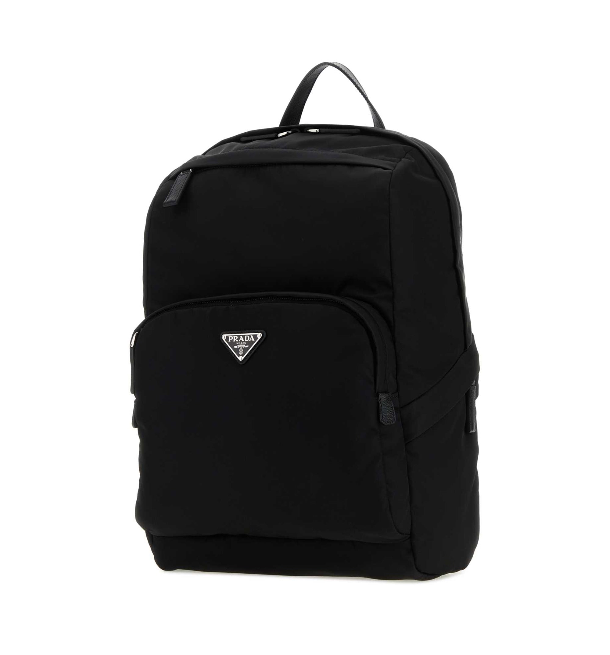 Re-Nylon And Saffiano Leather Backpack