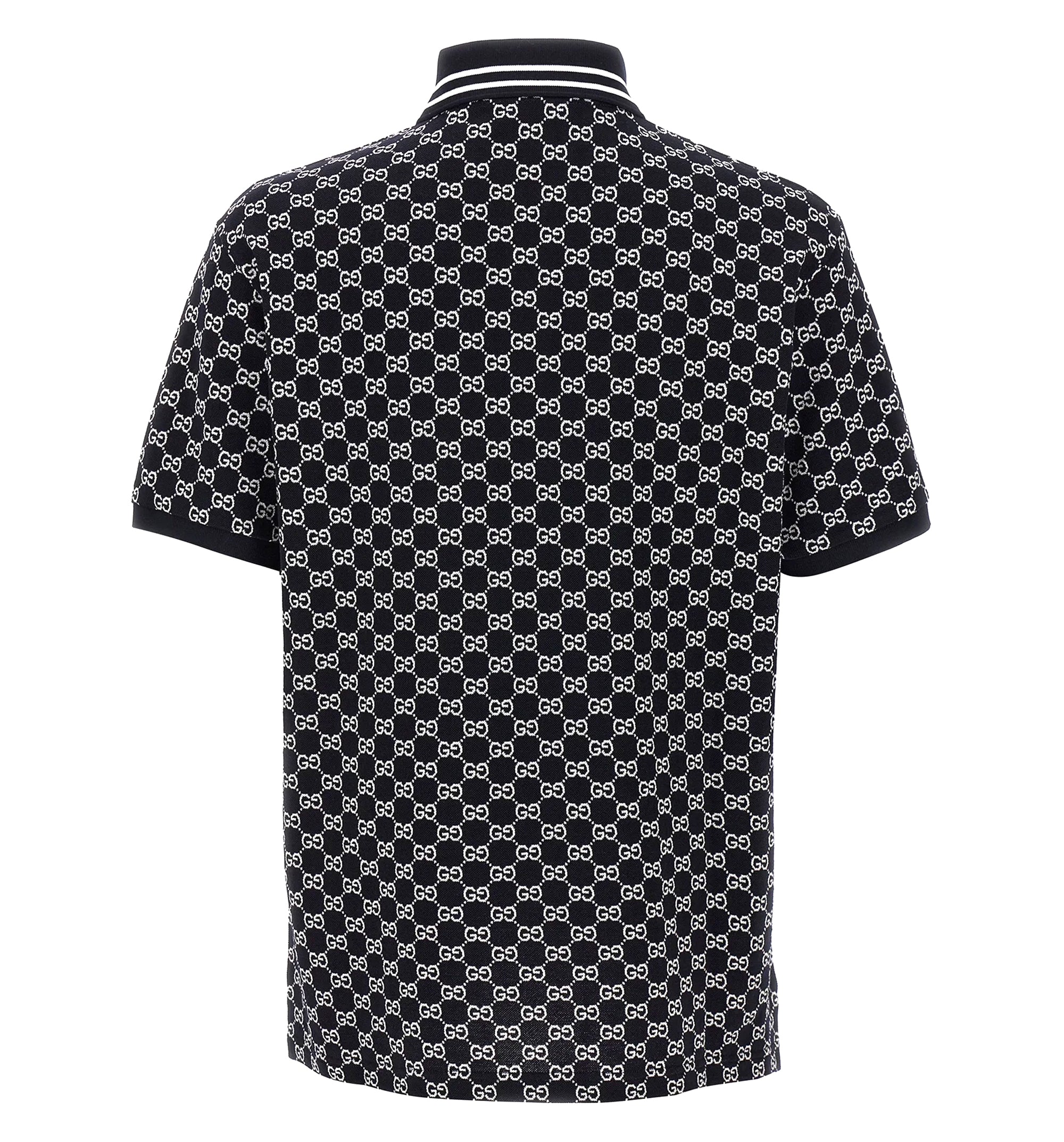 GG Cotton Piquet Jacquard Polo Shirt