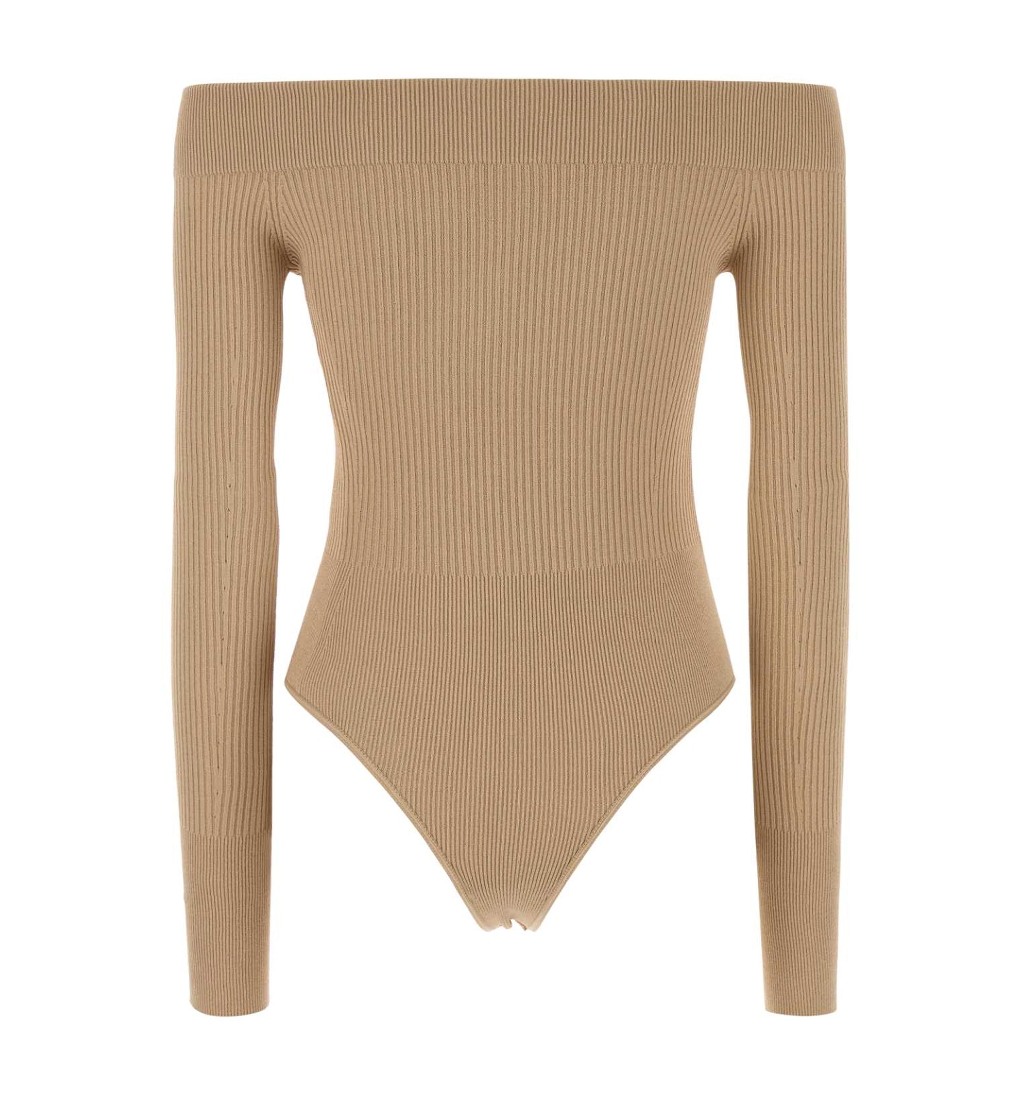Off-Shoulder Bodysuit In Viscose Blend