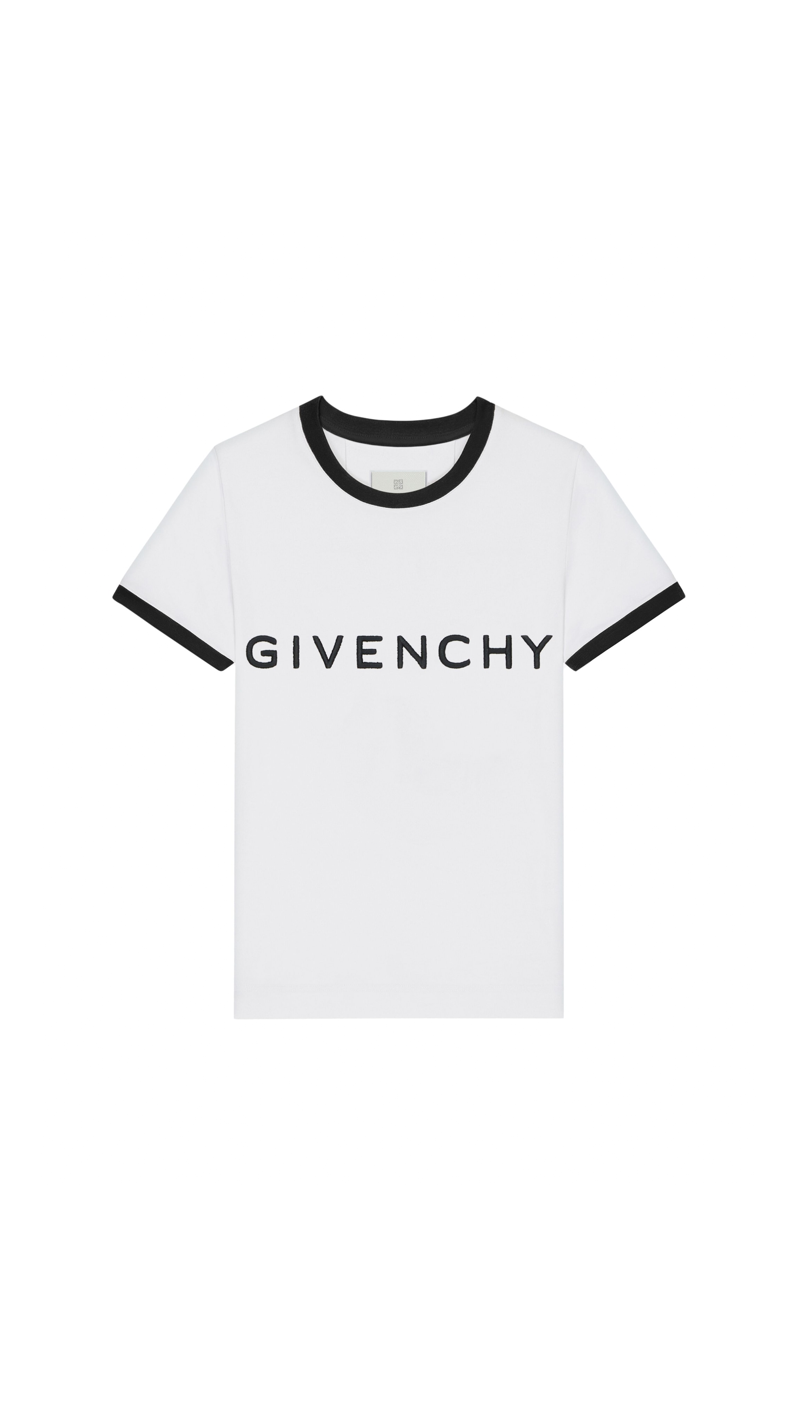 Archetype Slim Fit Cotton T-shirt - White/Black