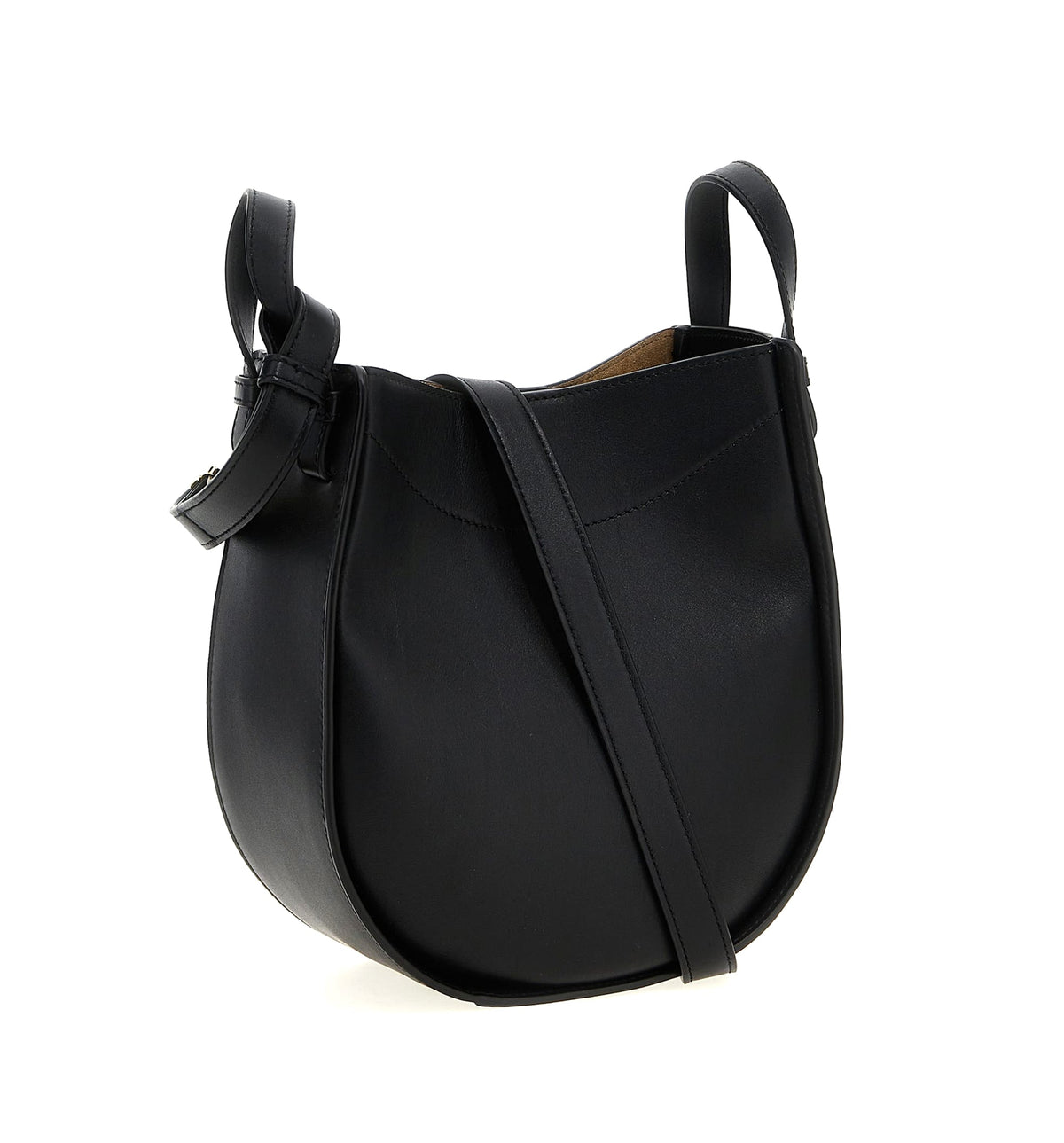 Hammock Slice Bag in Shiny Calfskin