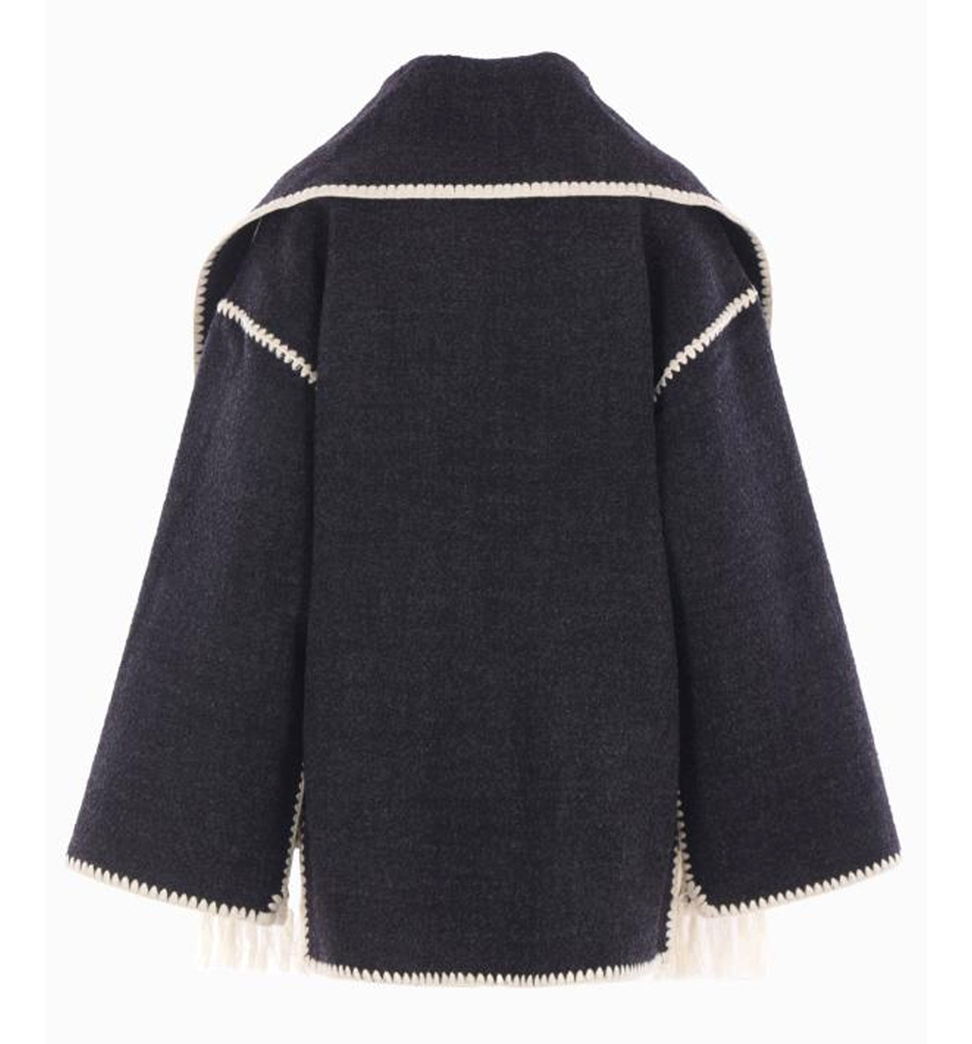 Embroidered Scarf Jacket