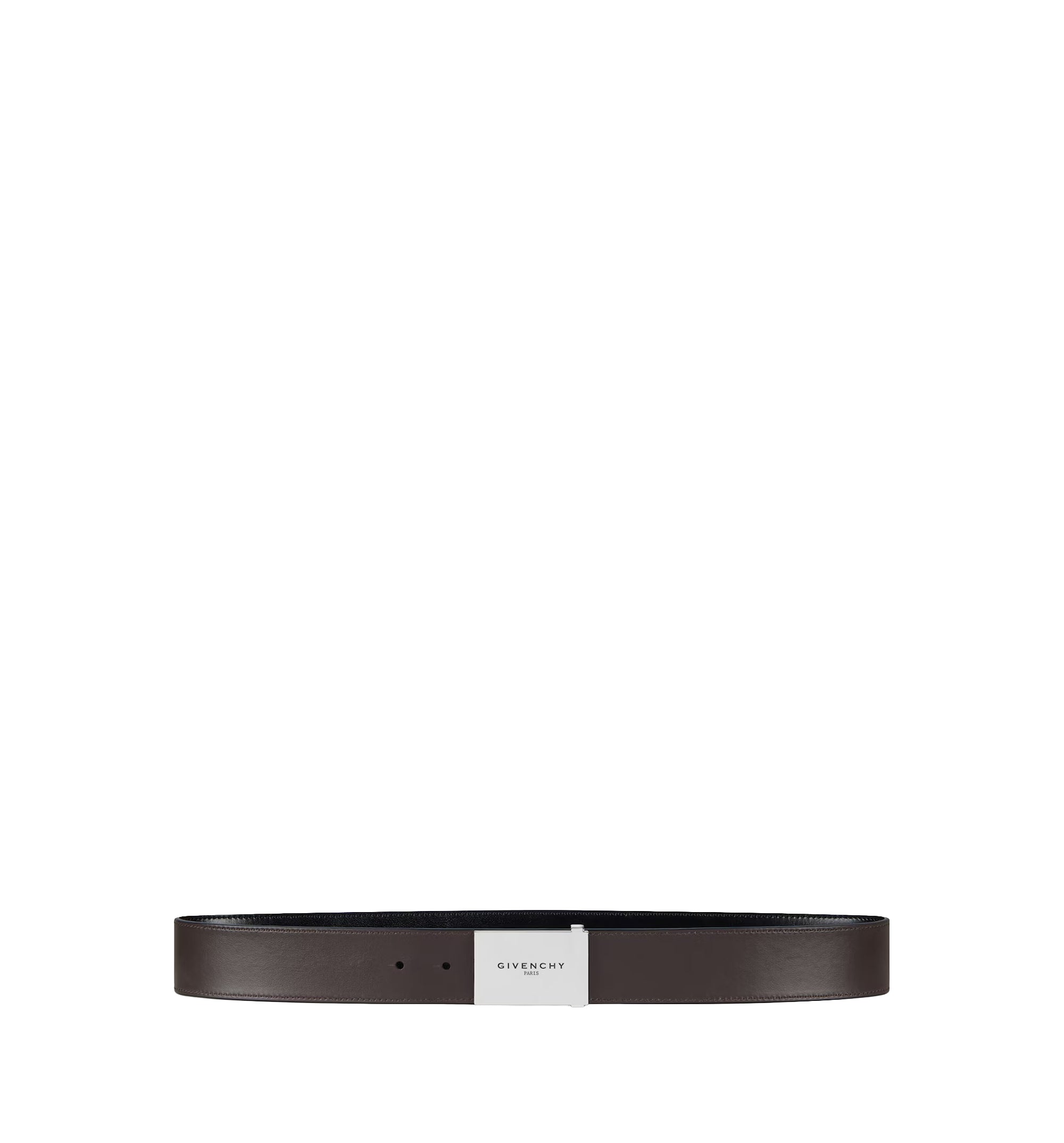 Label Reversible Belt In Leather