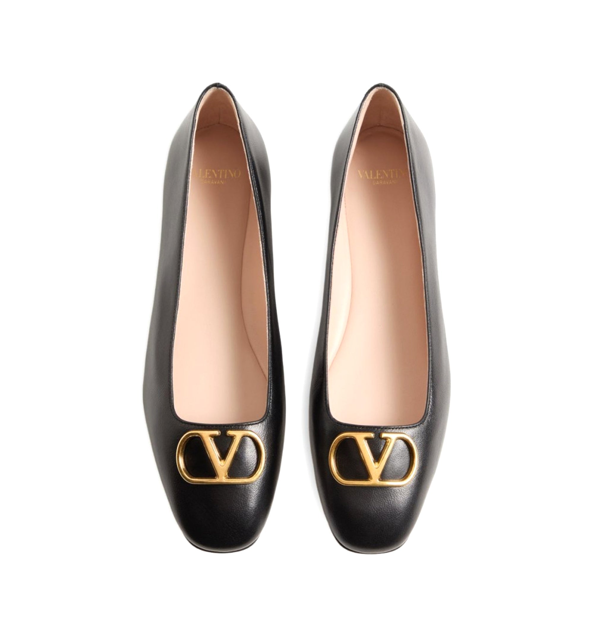 VLogo Signature Leather Ballets