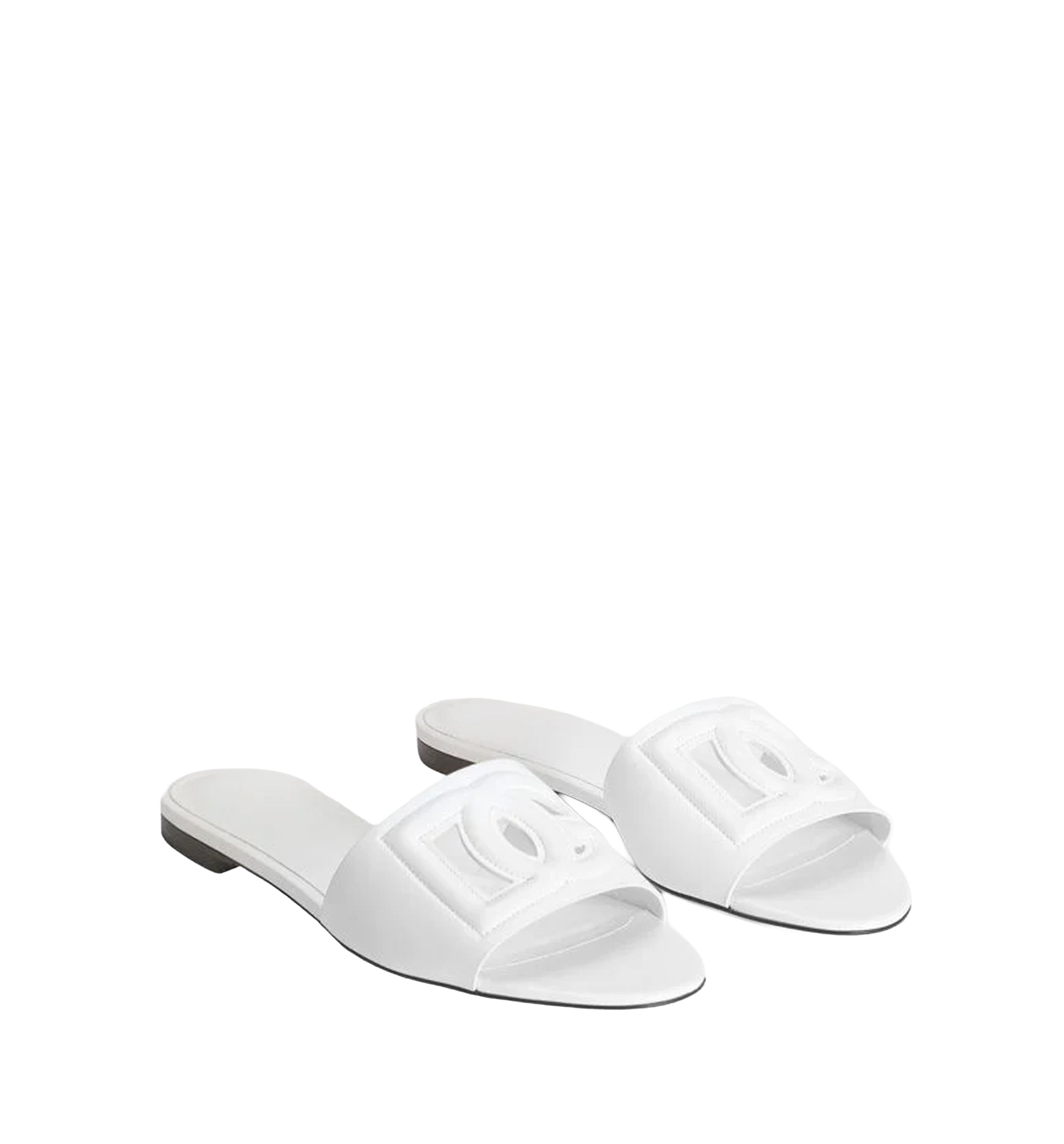 Calfskin Slides With DG Logo
