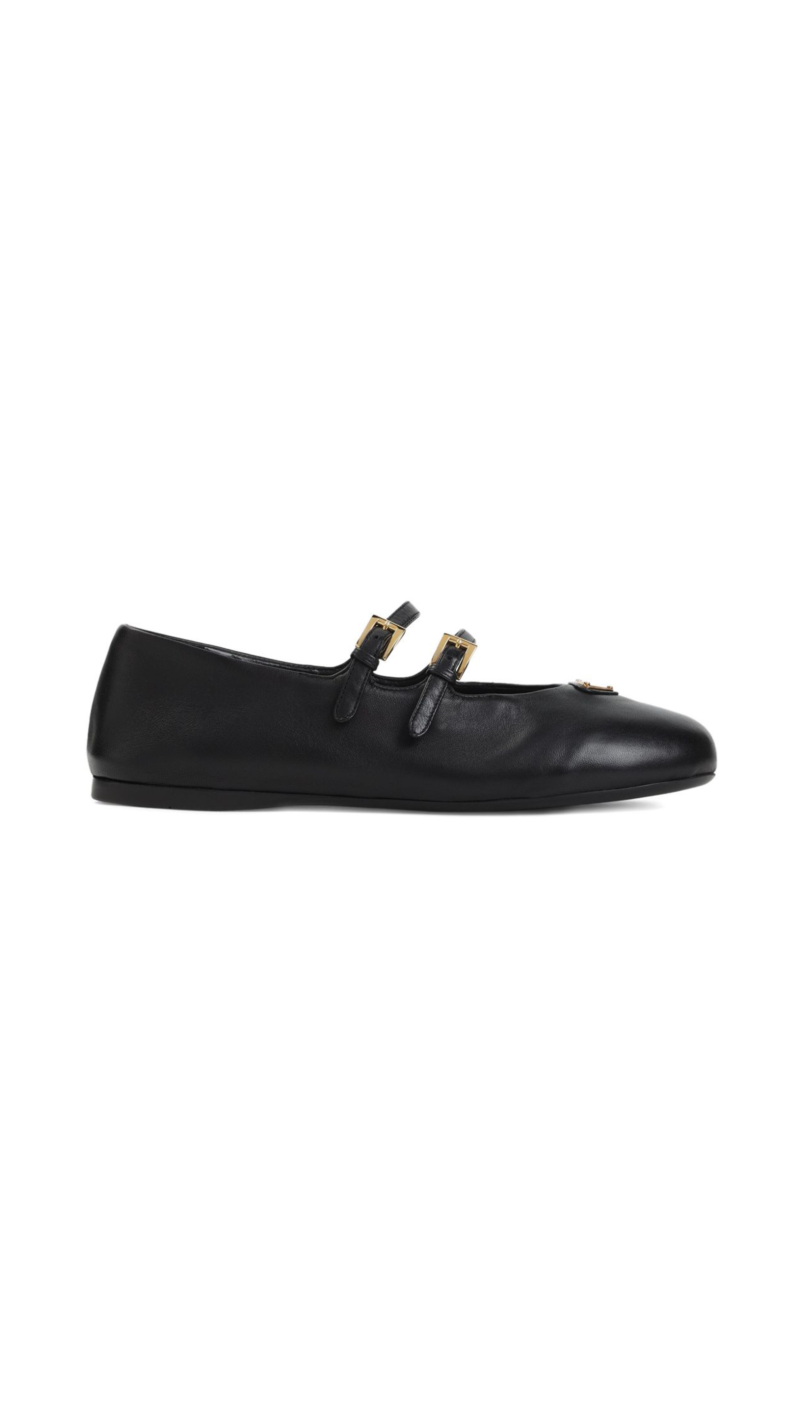 Nappa Leather Ballerinas - Black