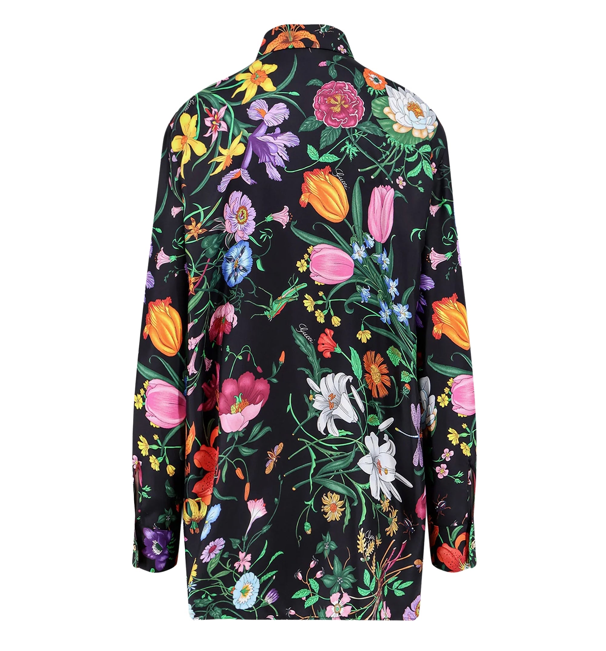 Printed Silk Twill Shirt