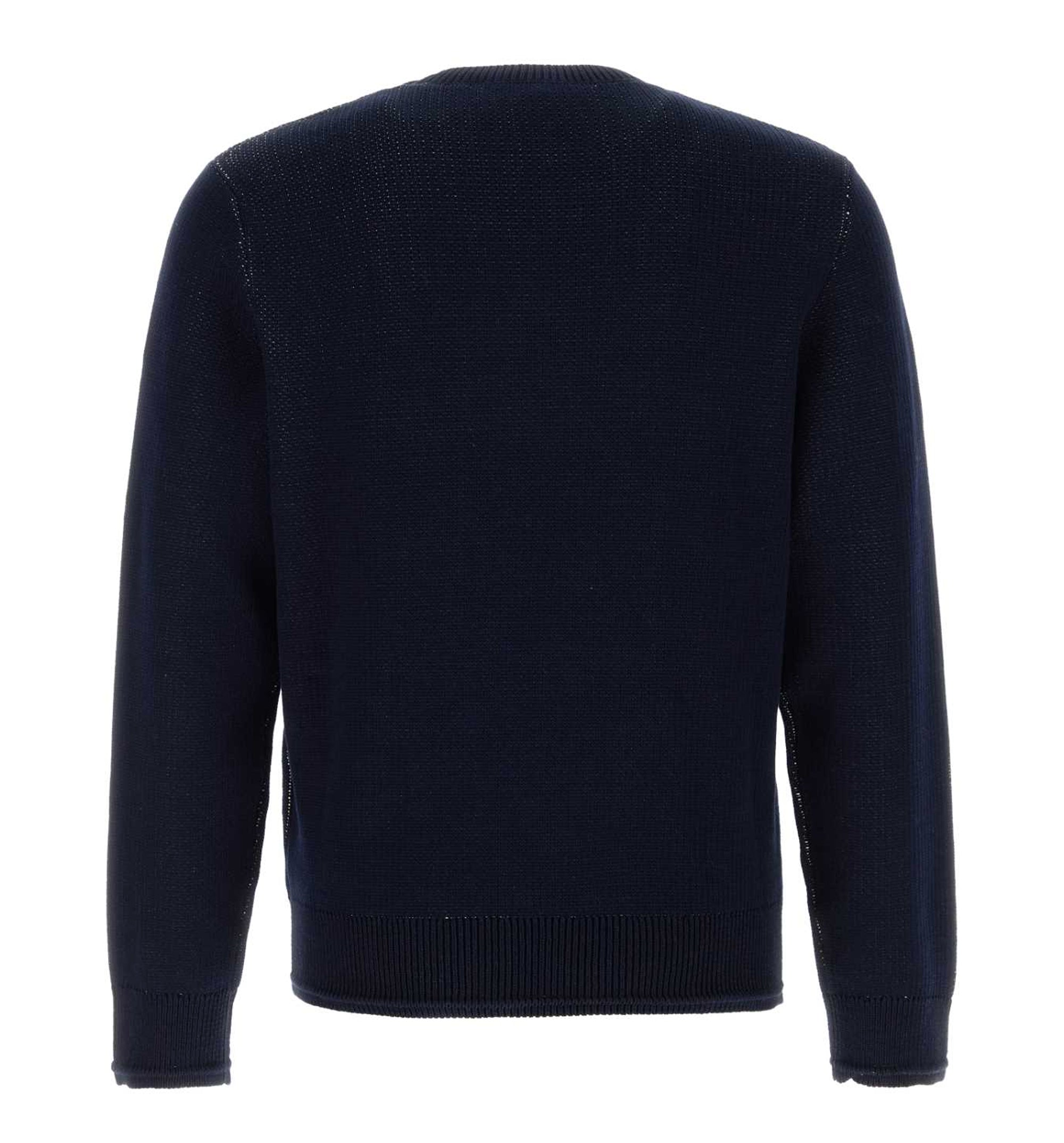 Sweater in Cotton Knit with GIVENCHY Paris Embroidery