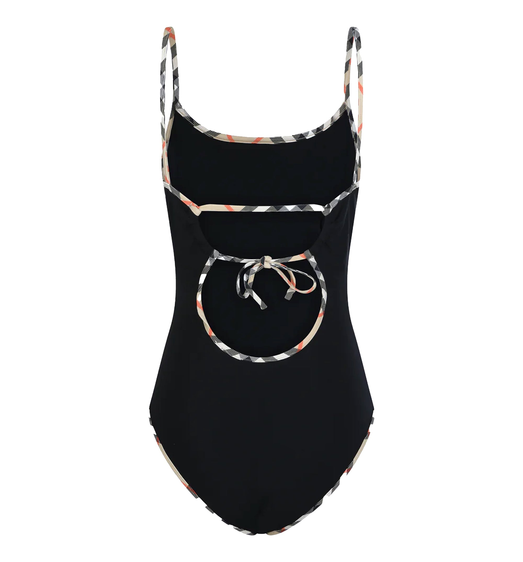 Check Trim Swimsuit