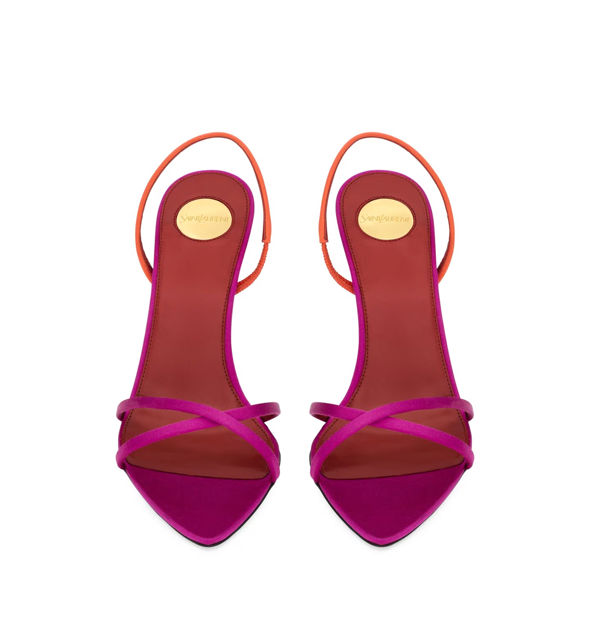 Justify Sandals In Two-Tone Satin