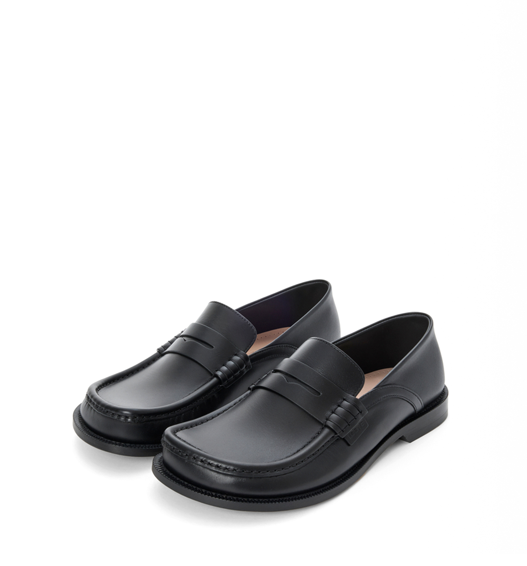 Campo Flap Back Loafer in Waxy Calfskin