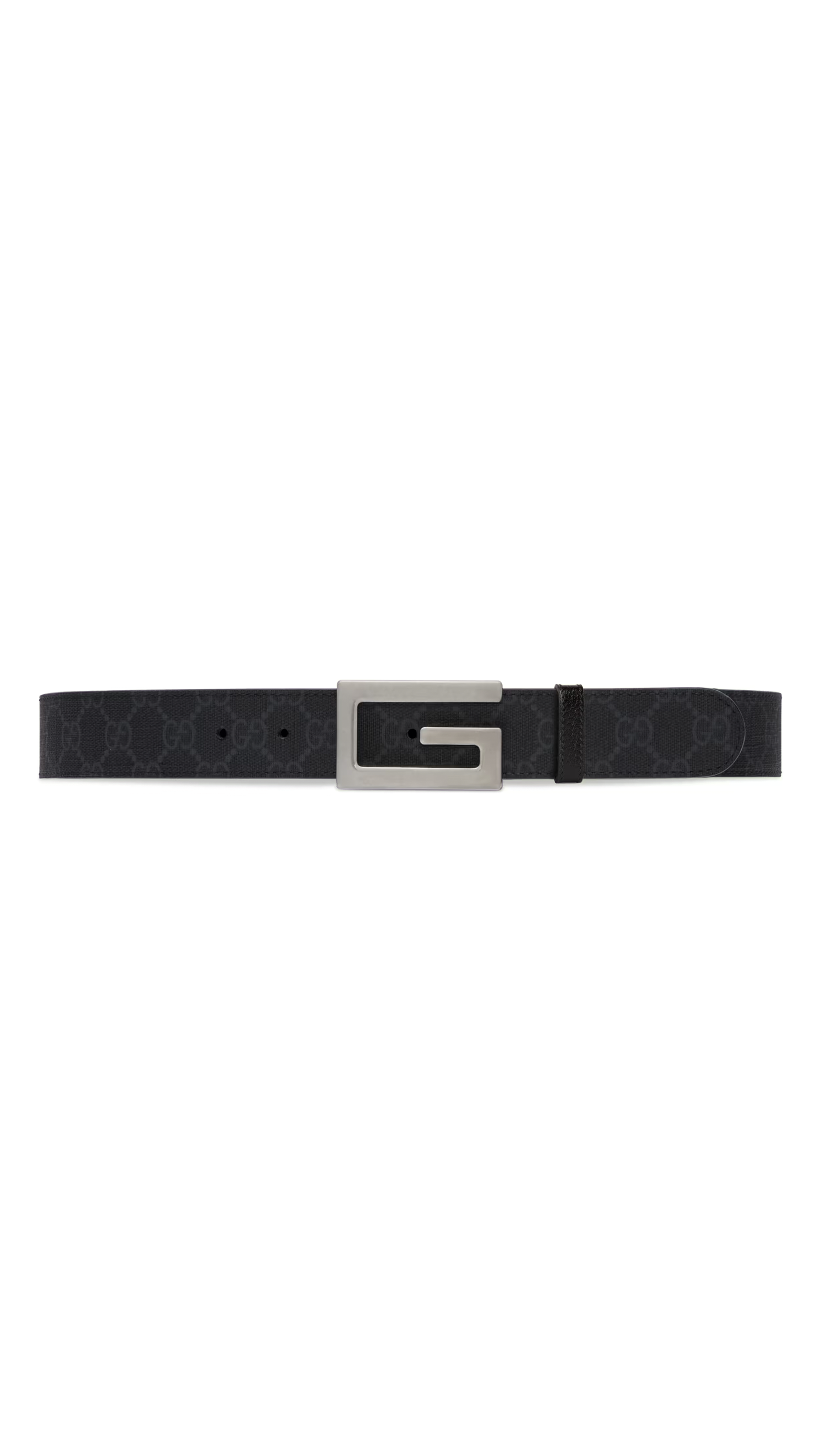 Reversible Belt with G Buckle - Black/Grey – Amuze