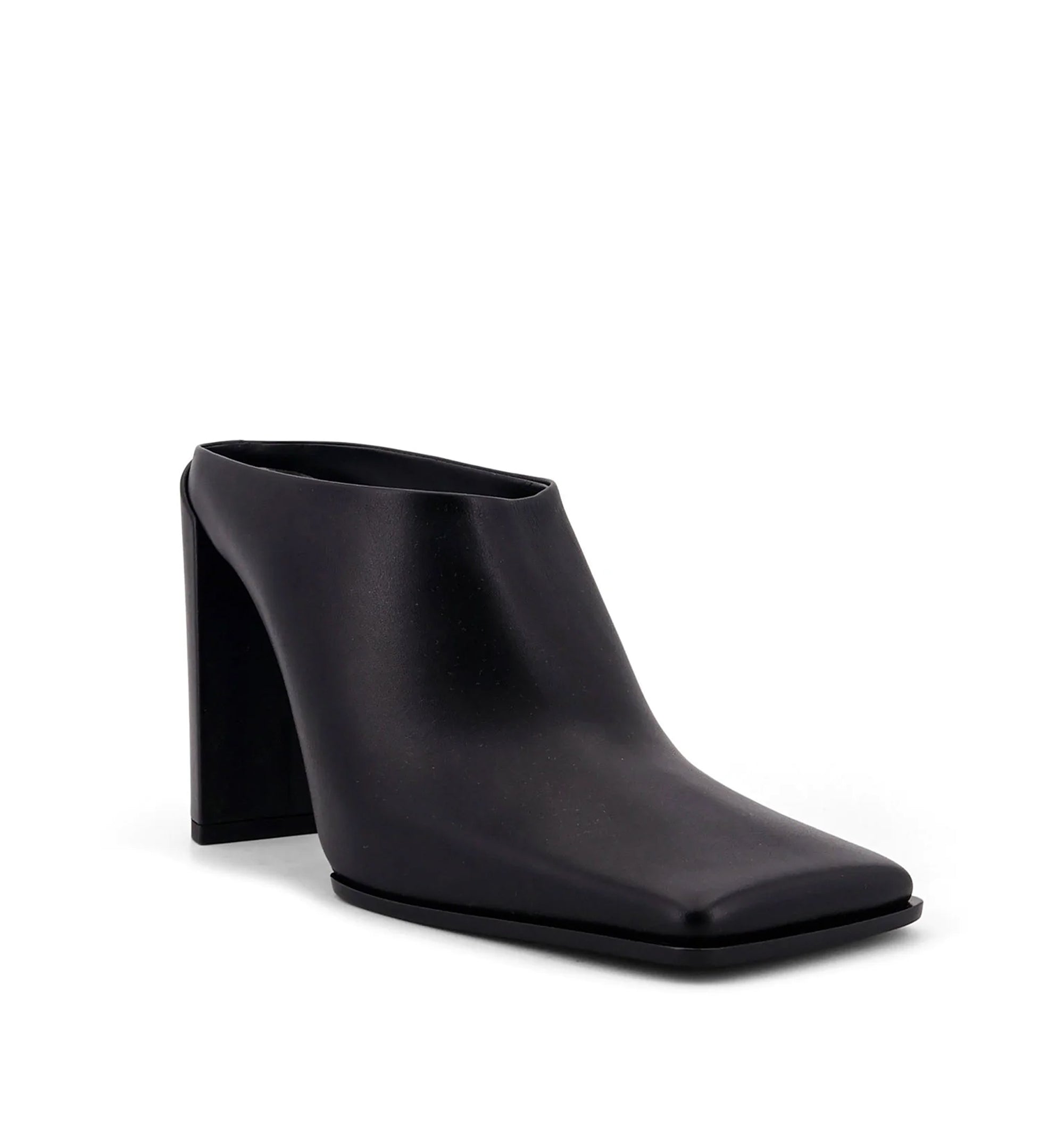 Square Mules in Calfskin