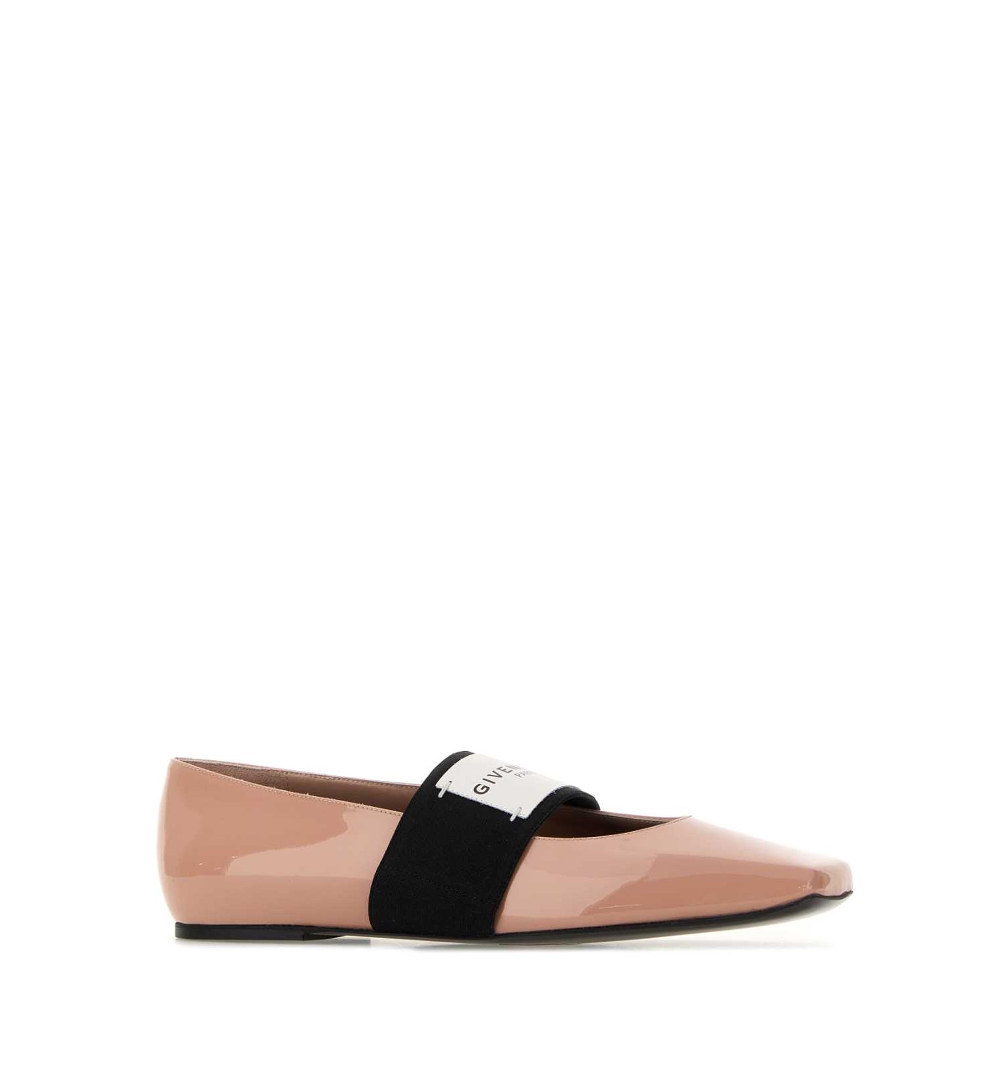 Sliced Square Ballerinas In Patent Leather