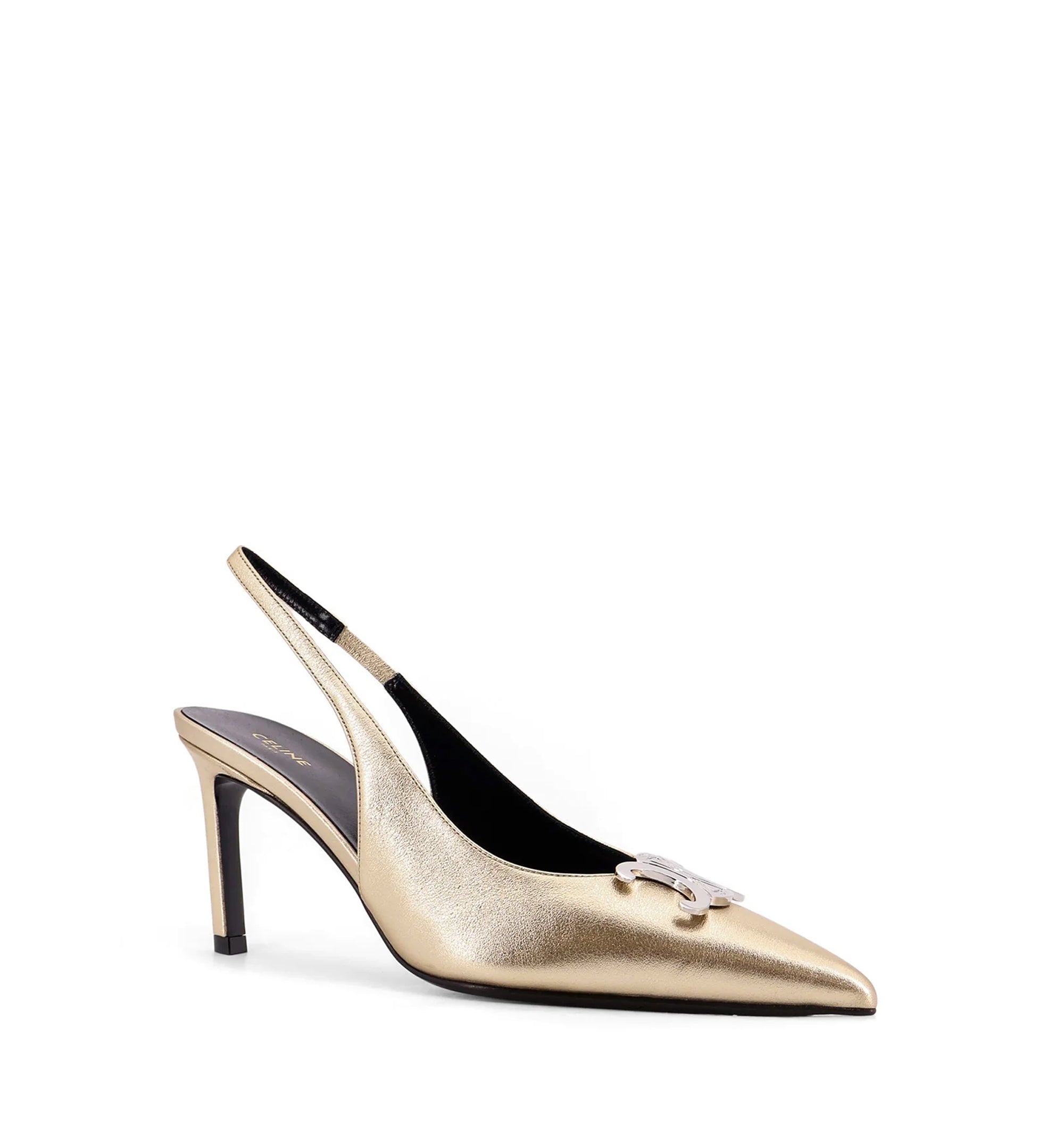 Alma Triomphe Slingback In Laminated Calfskin