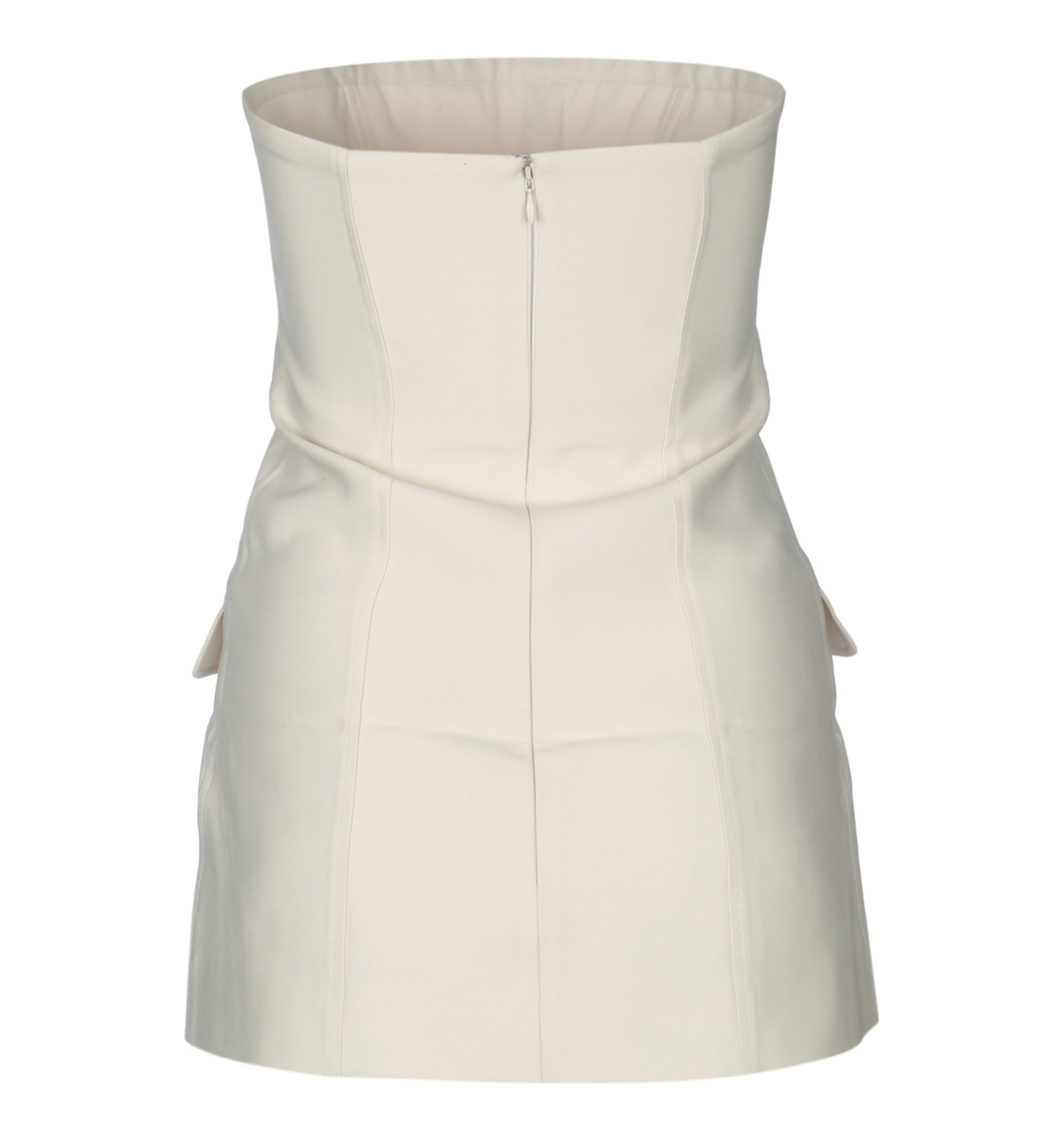 Strapless Crepe Pocket Top