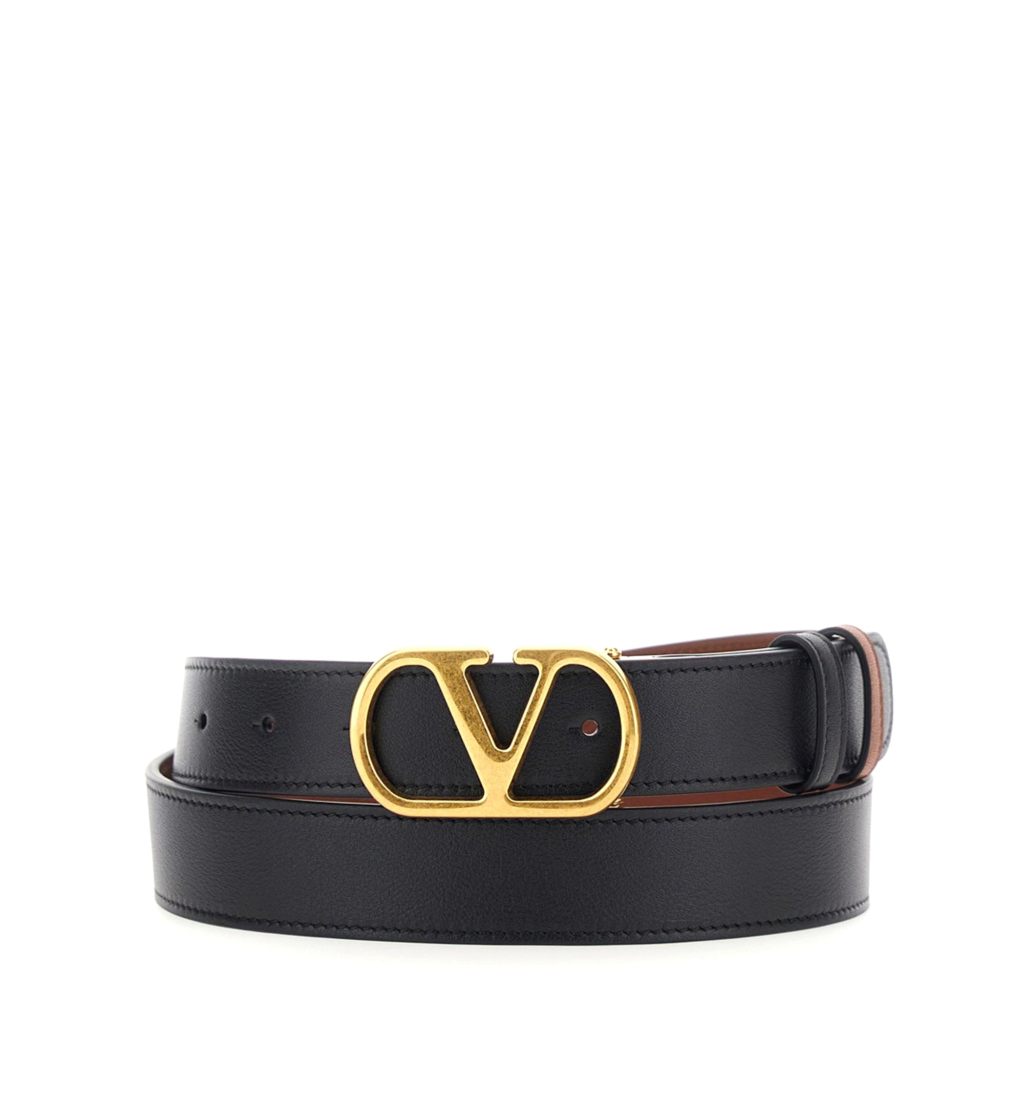 Vlogo Signature Reversible Leather Belt 30 mm