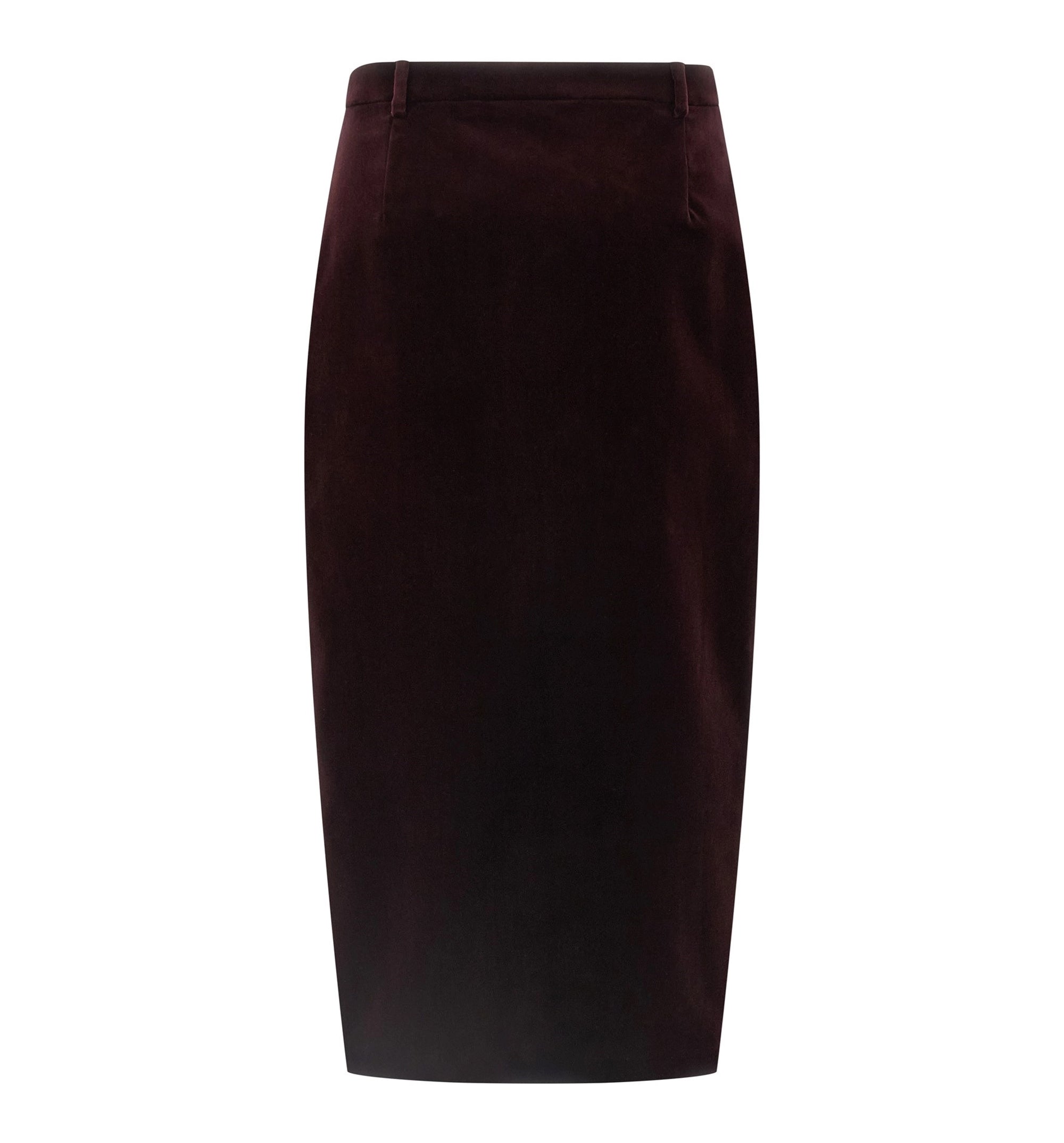 Midi Wrap Skirt In Cotton Velvet