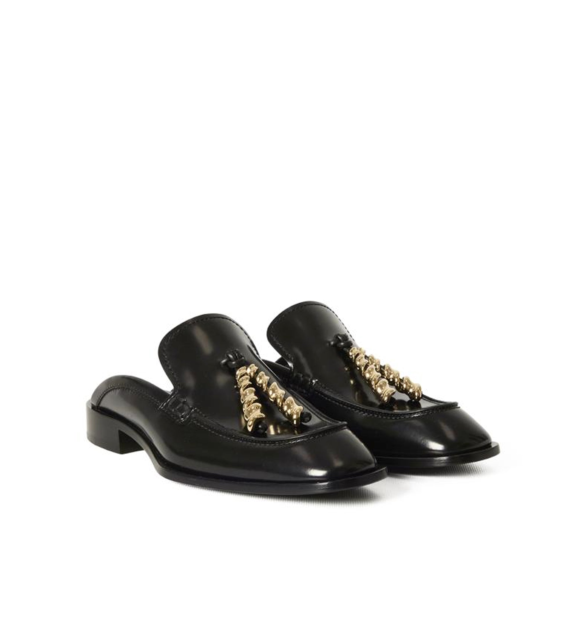 Edge Loafer Mule In Brushed Calfskin