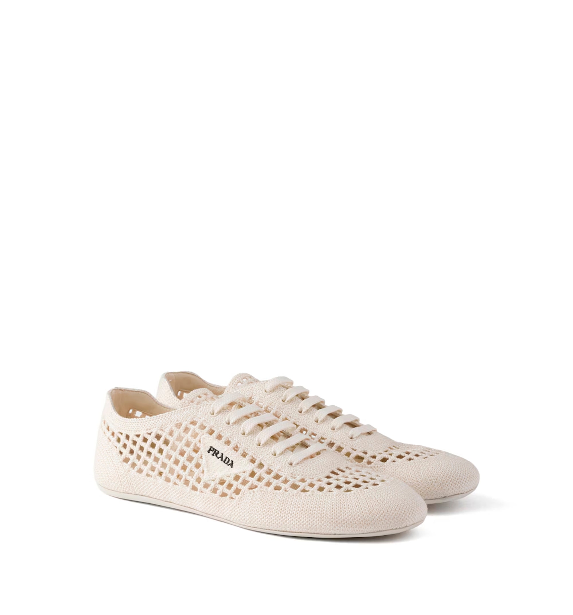 Collapse crochet laced sneakers