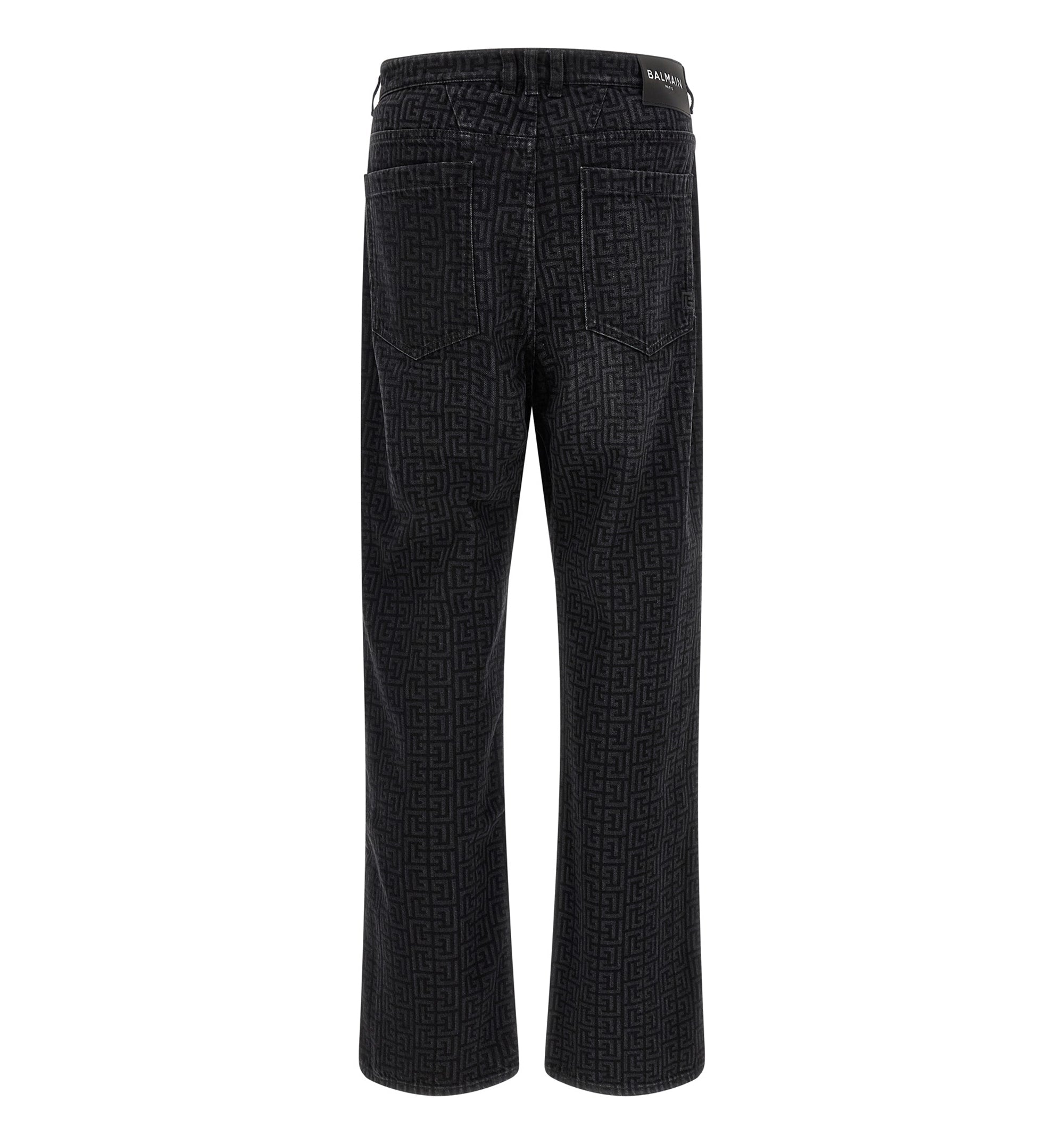 Monogram Pattern Jeans