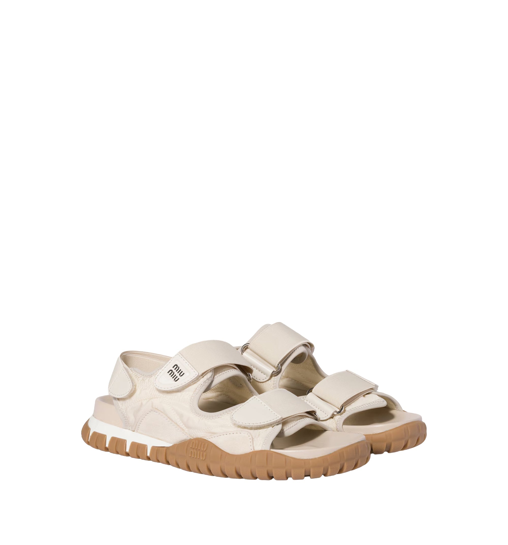 Tyre Technical Fabric and Suede Sandals